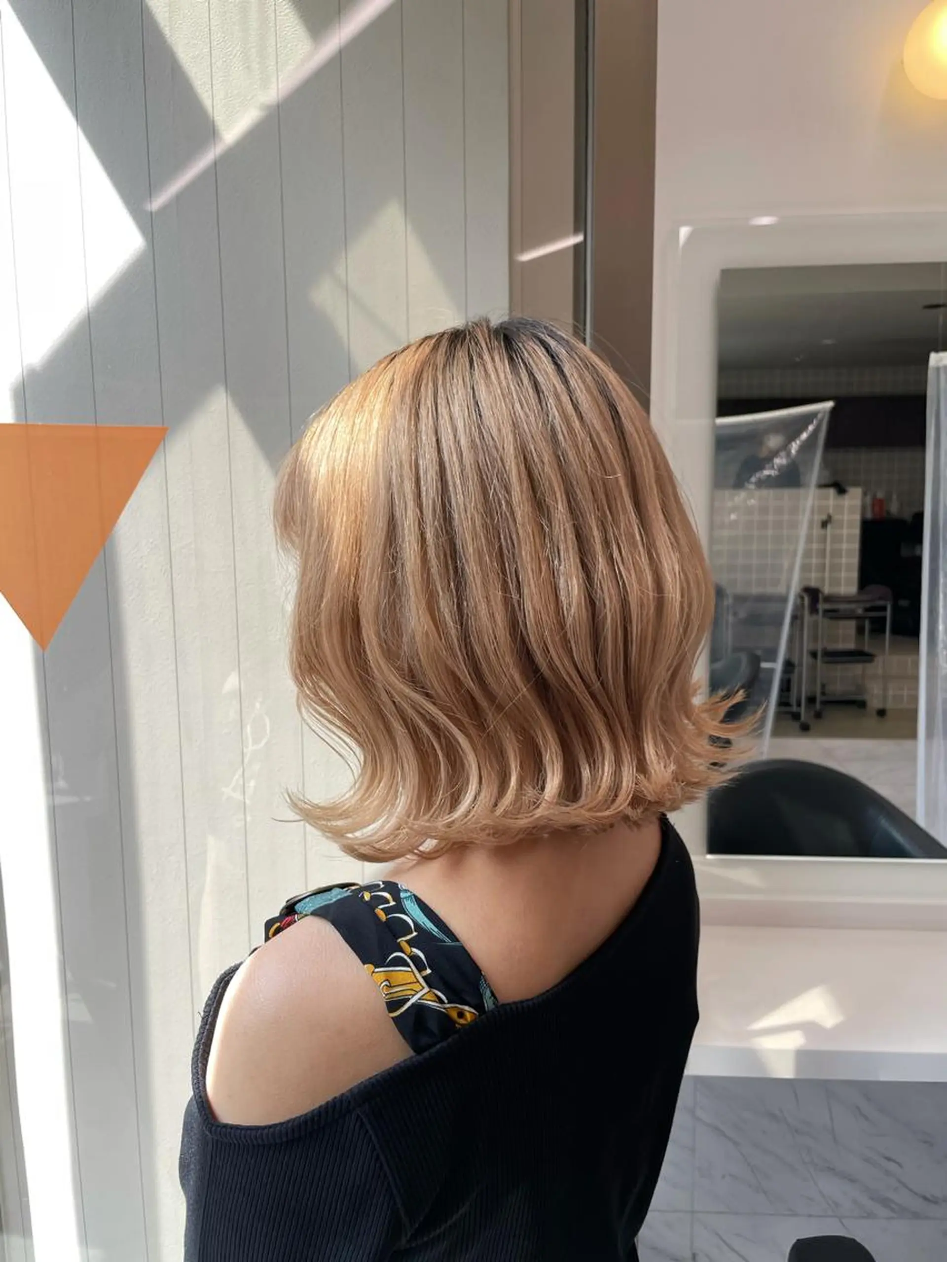 ミディアム カラー ヘアアレンジ 透明感×韓流ハイ トーン🫧RYUTAのヘアスタイル
