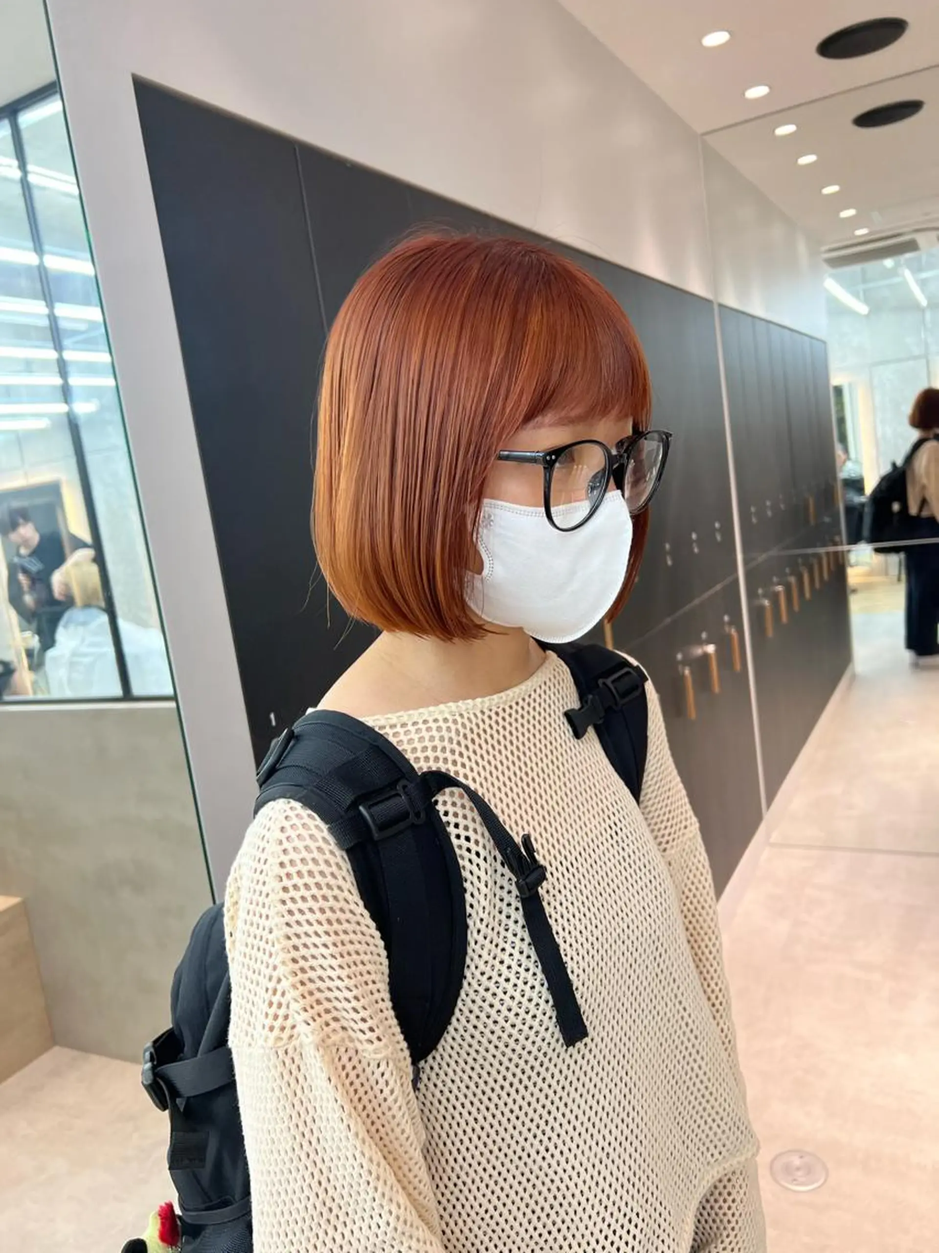 ミディアム カット ヘアカラー トリートメント ボブ/縮毛矯正 髪質改善/もえるのヘアスタイル