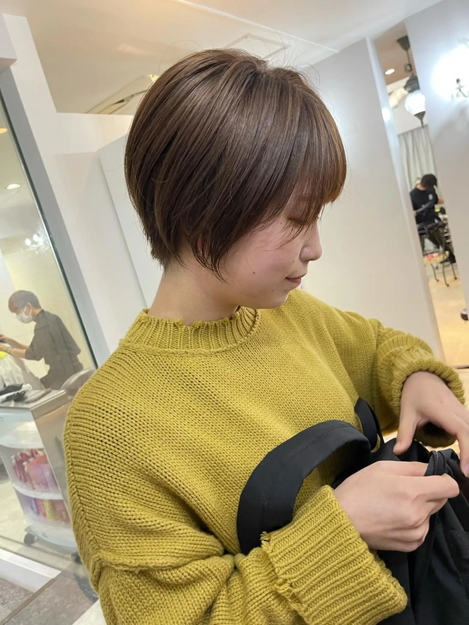 ショート カラー パーマ ヘアアレンジ メンズ キッズ ネイル マツエク・マツパ ショートボブ ボブ ショートヘア ショートネイル 千崎 聖太のヘアスタイル