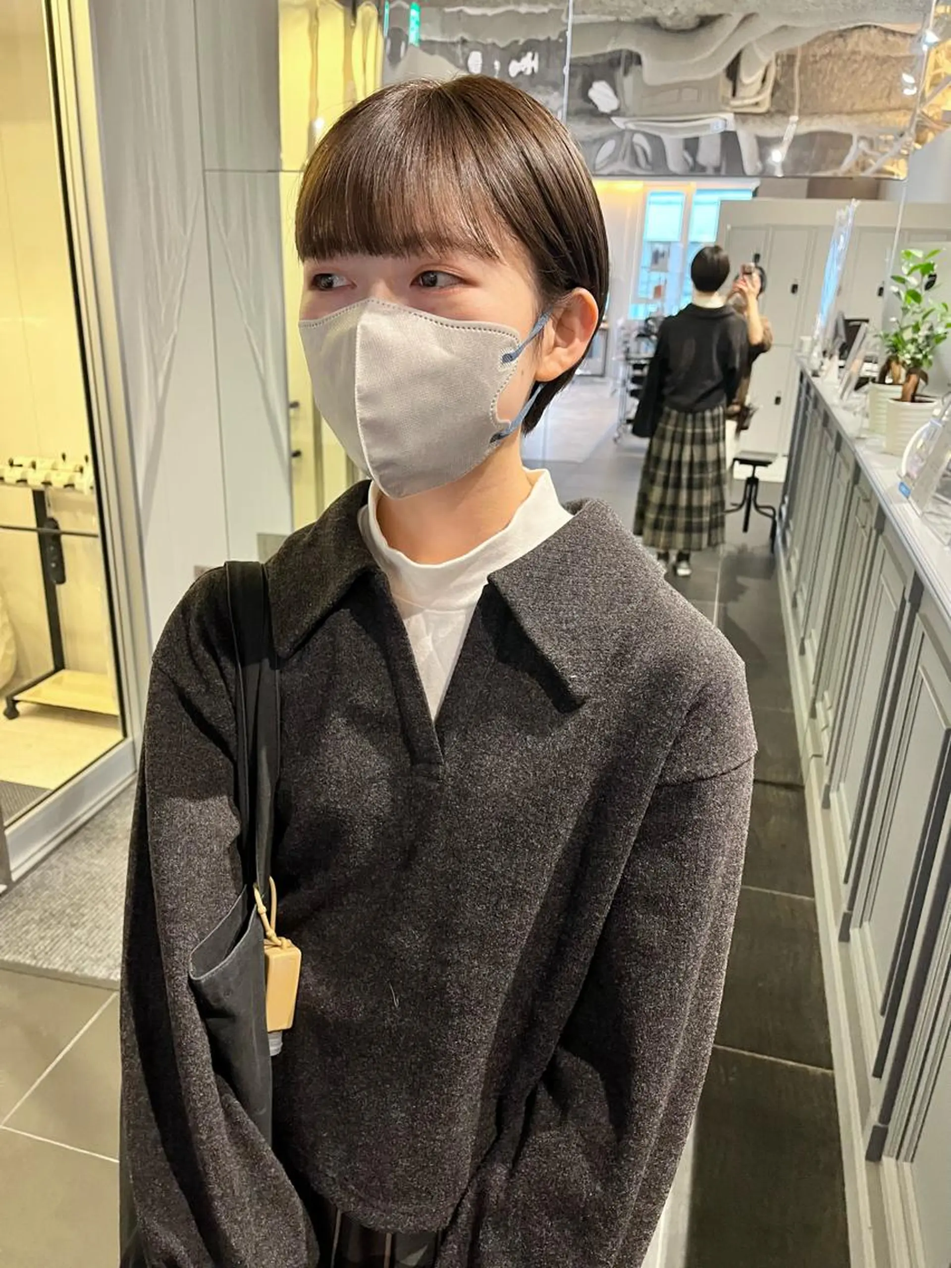 ショート カラー ショートボブ ハンサムショート 透明感カラー グレージュ イルミナカラー カット ヘアカラー ショート/パーマ/ カラー/FUKOのヘアスタイル