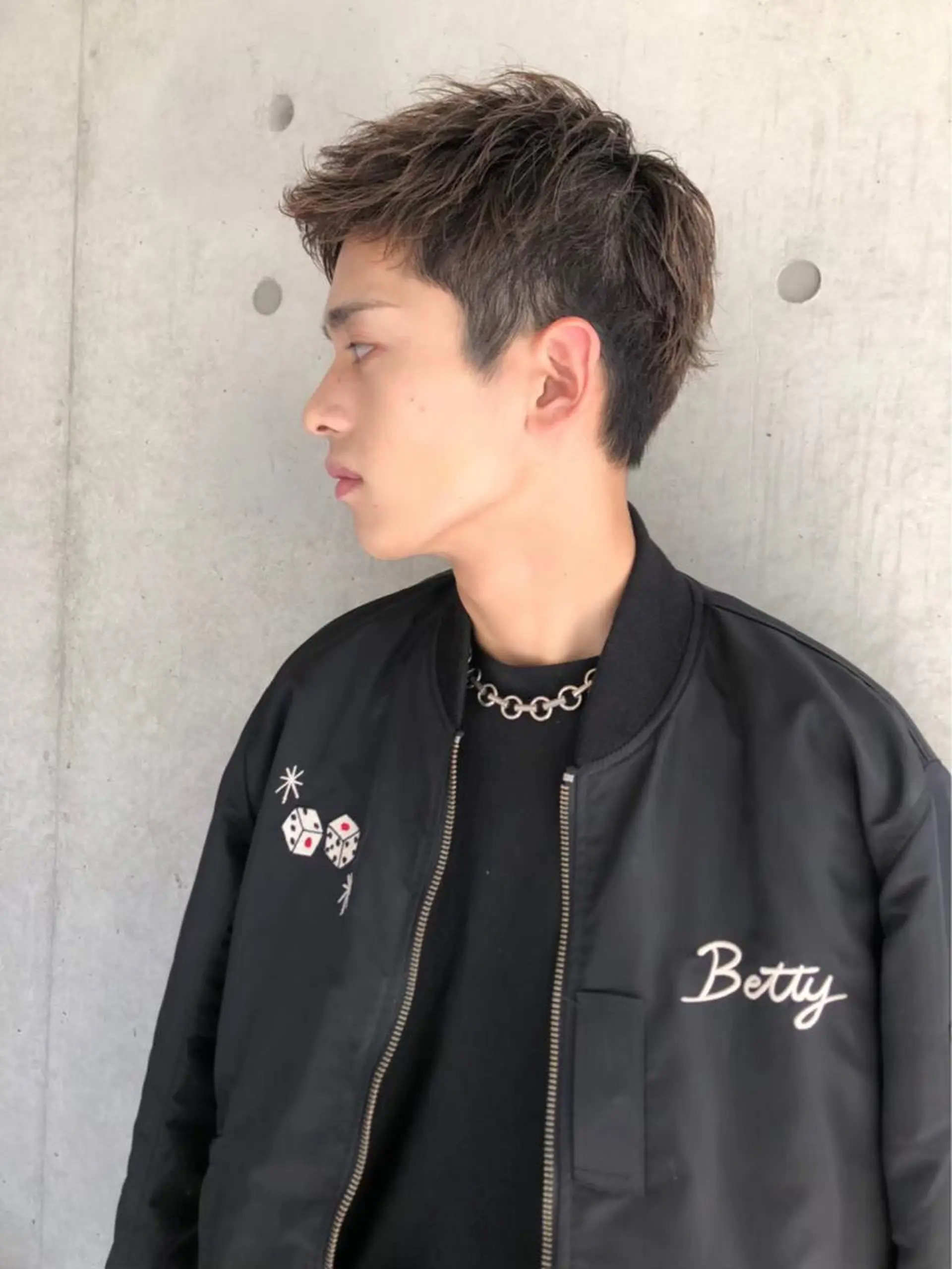 ミディアム カラー ヘアアレンジ メンズ ヘアカラー トリートメント ヘッドスパ ヘアセット ✨【公式】渋谷メンズ サロン BLUCK✨のヘアスタイル