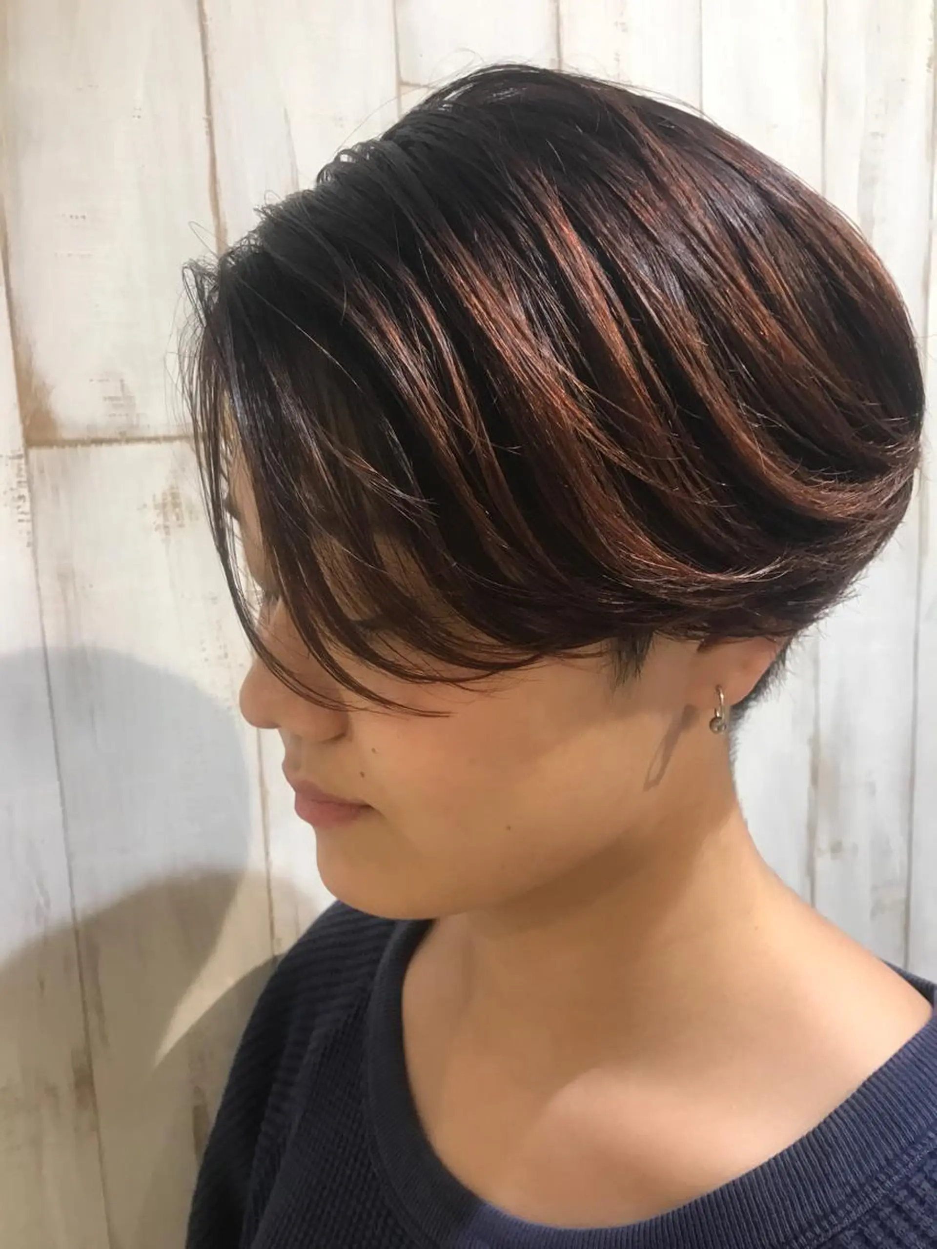 ショート カラー 鈴木 まりやのヘアスタイル