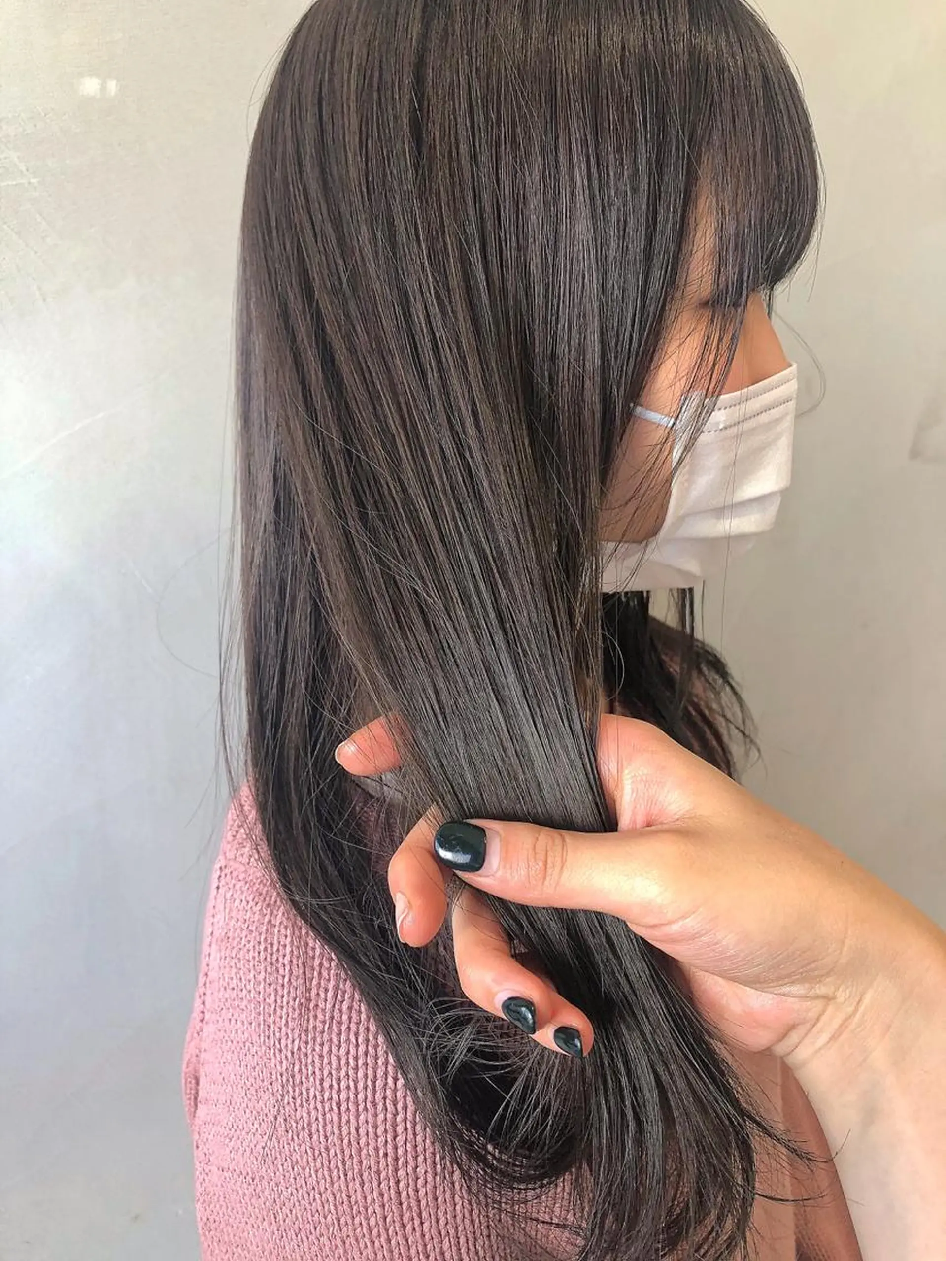 ミディアム カラー 圧倒的透明感カラー nana🦕のヘアスタイル