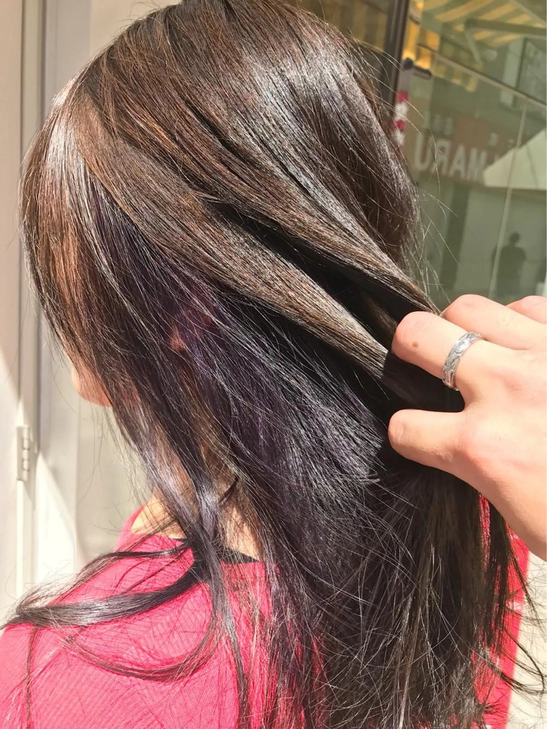 セミロング カラー パープルカラー 🫟Blanco🫟 Color&Careのヘアスタイル