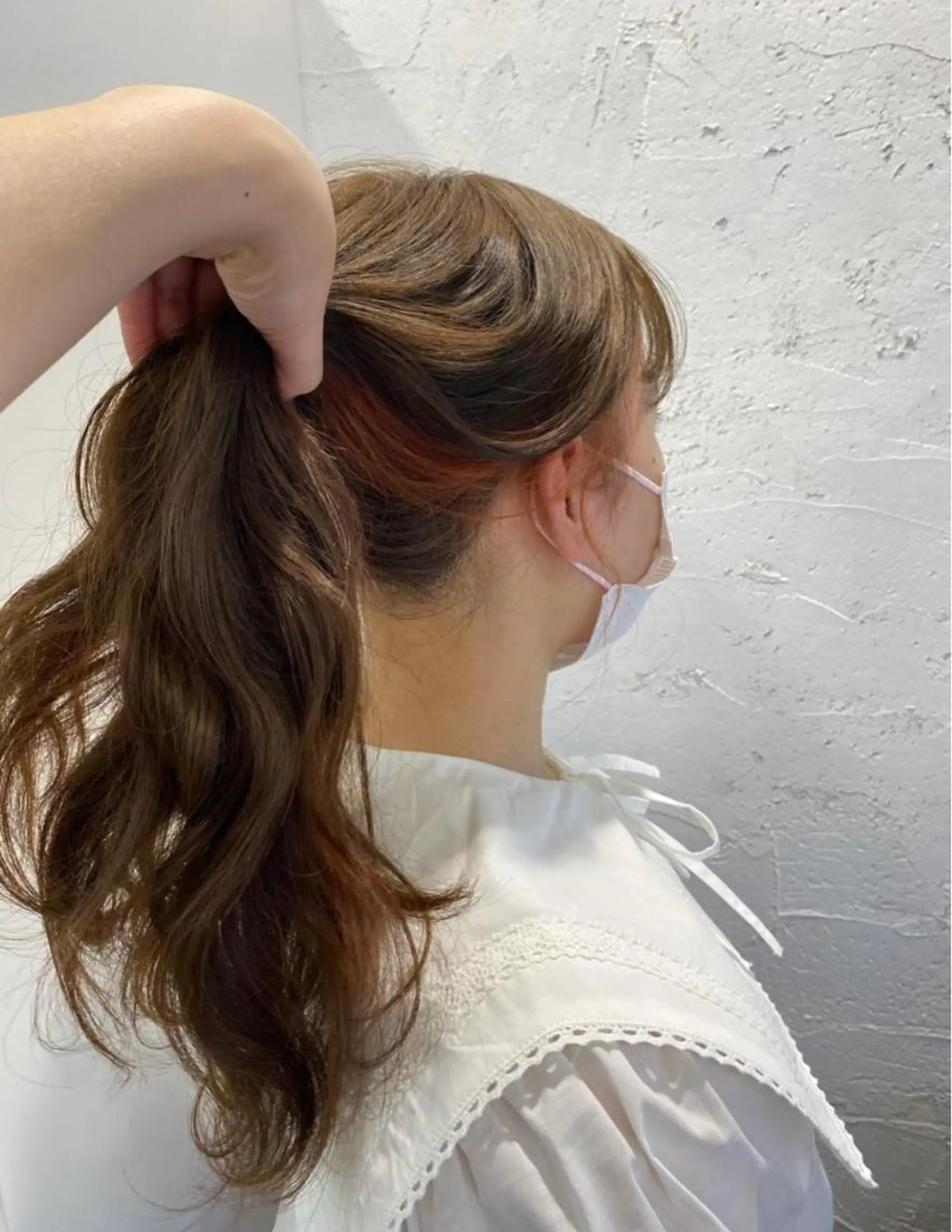 ロング カラー イヤリングカラー fifth所属・fifth おのでら ようのヘアスタイル