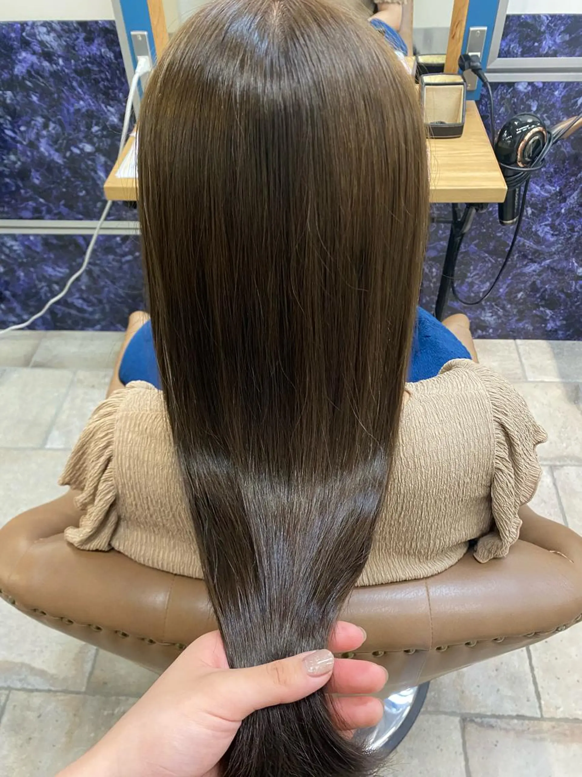 ロング カラー オリーブカラー ヘアカラー 💎長谷川 優羽💎のヘアスタイル