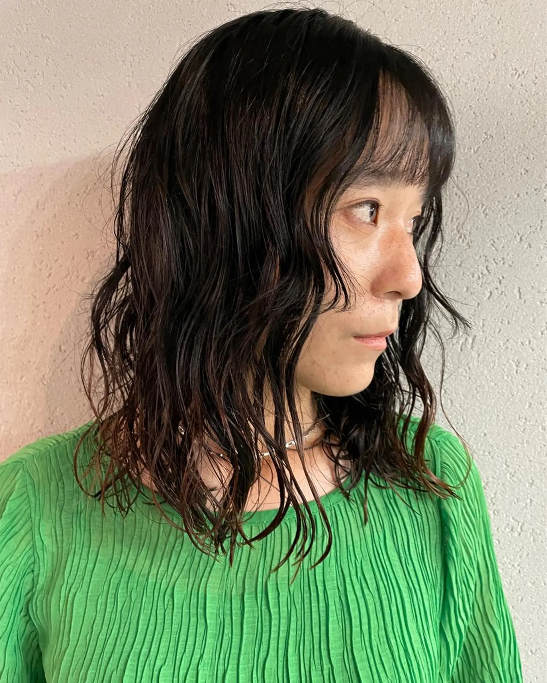 セミロング パーマ 吉田一輝 外国人パーマのヘアスタイル