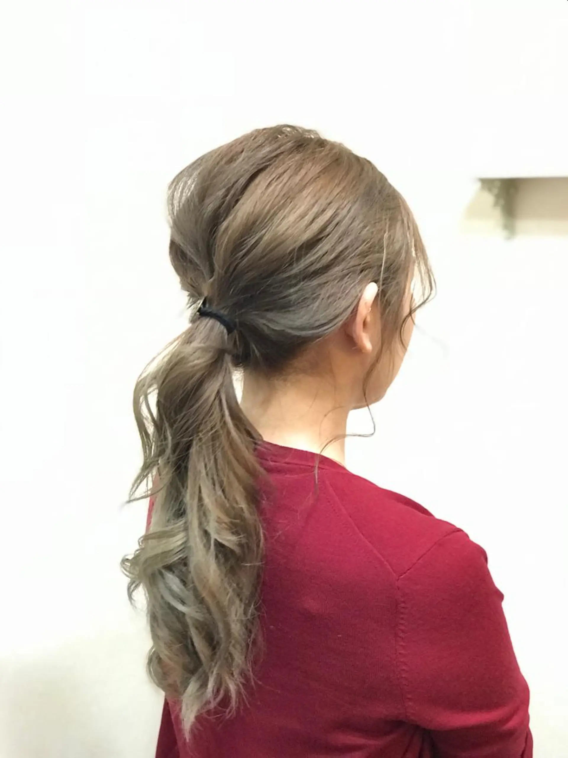 カラー ヘアアレンジ 渋谷宮益坂 omoのヘアスタイル