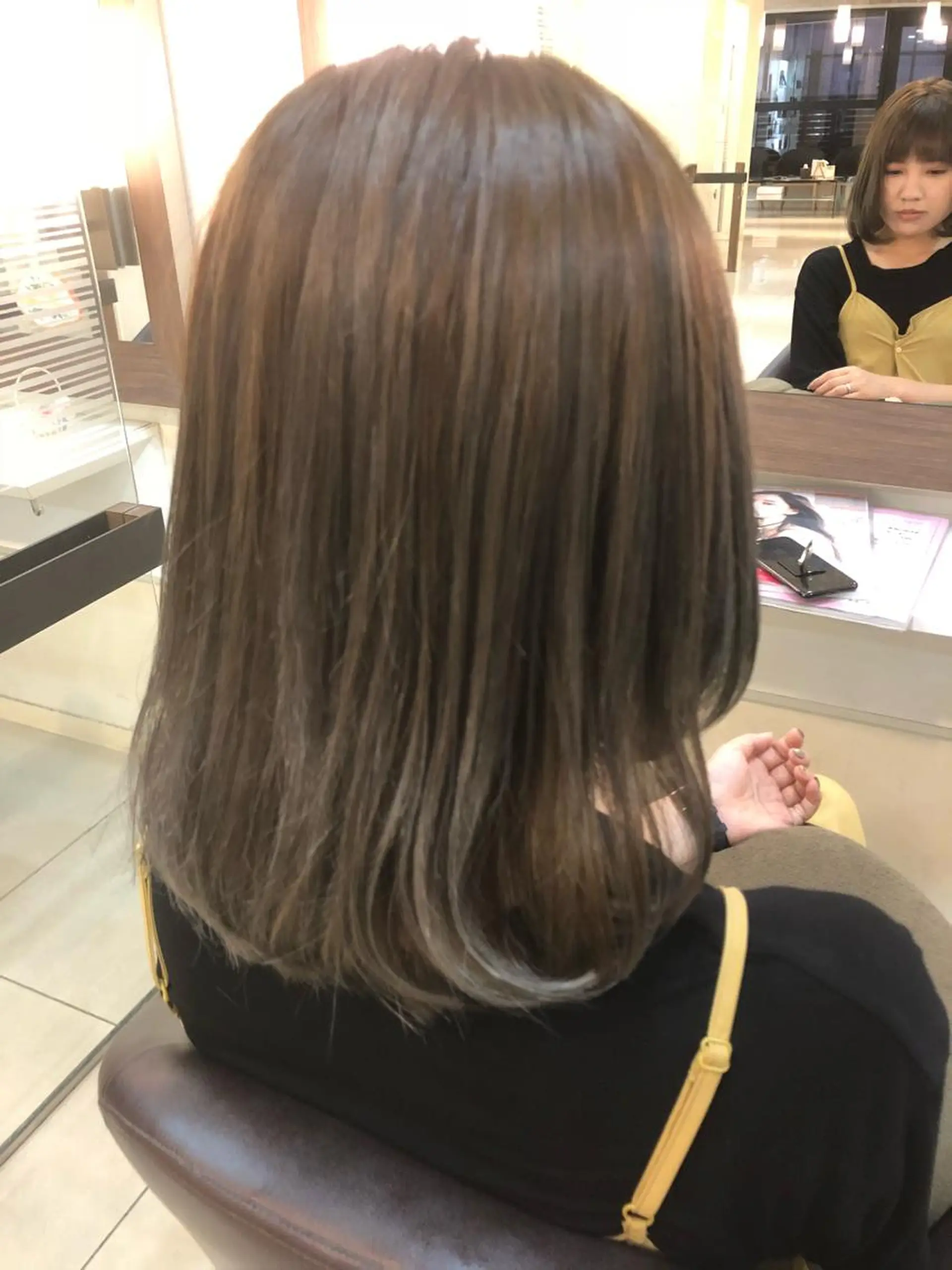 セミロング カラー ハイライトカラー ハイライト 似合わせ/代表 髪質改善/山田将大のヘアスタイル