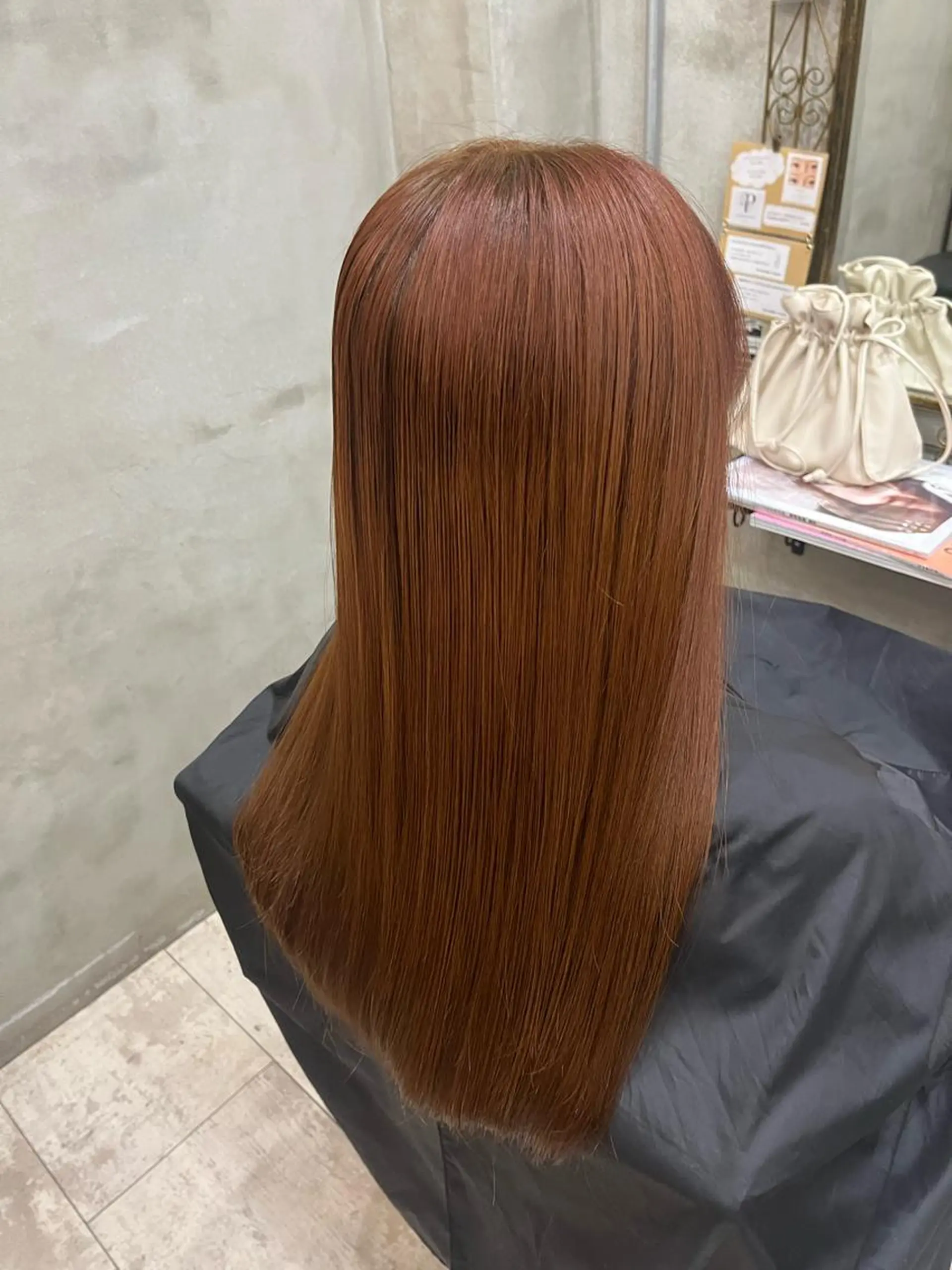 ロング カラー 艶髪/ハイトーン/ ヘアセット/モエノのヘアスタイル