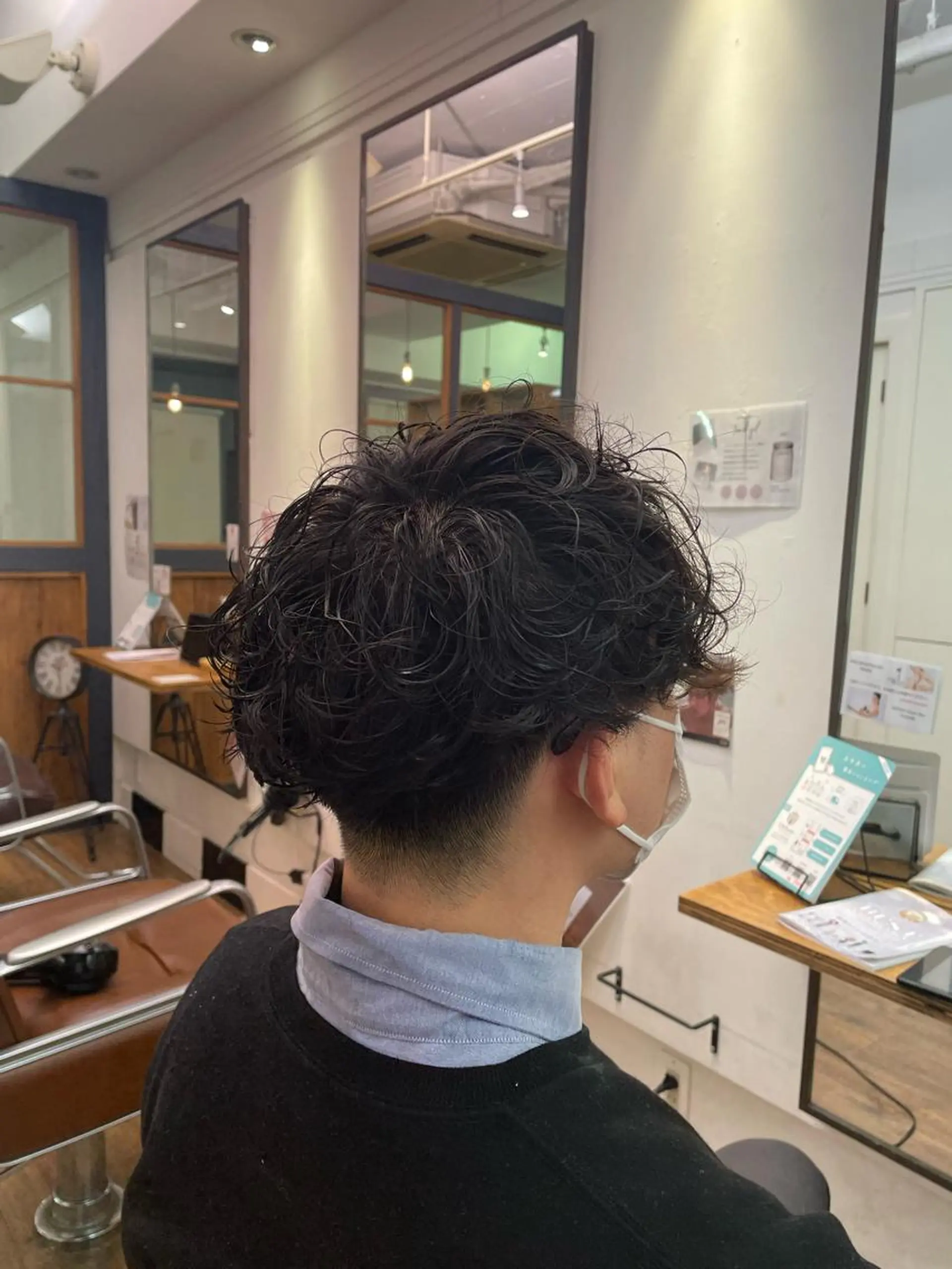 パーマ メンズ カット パーマ 川上拓真 ✂︎学芸大学のヘアスタイル