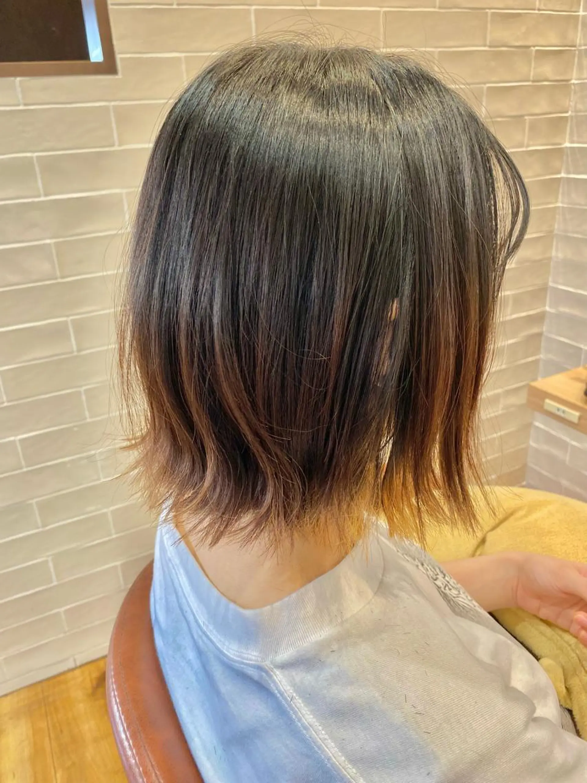 ミディアム 切りっぱなしボブ ボブ 羽切 涼太のヘアスタイル