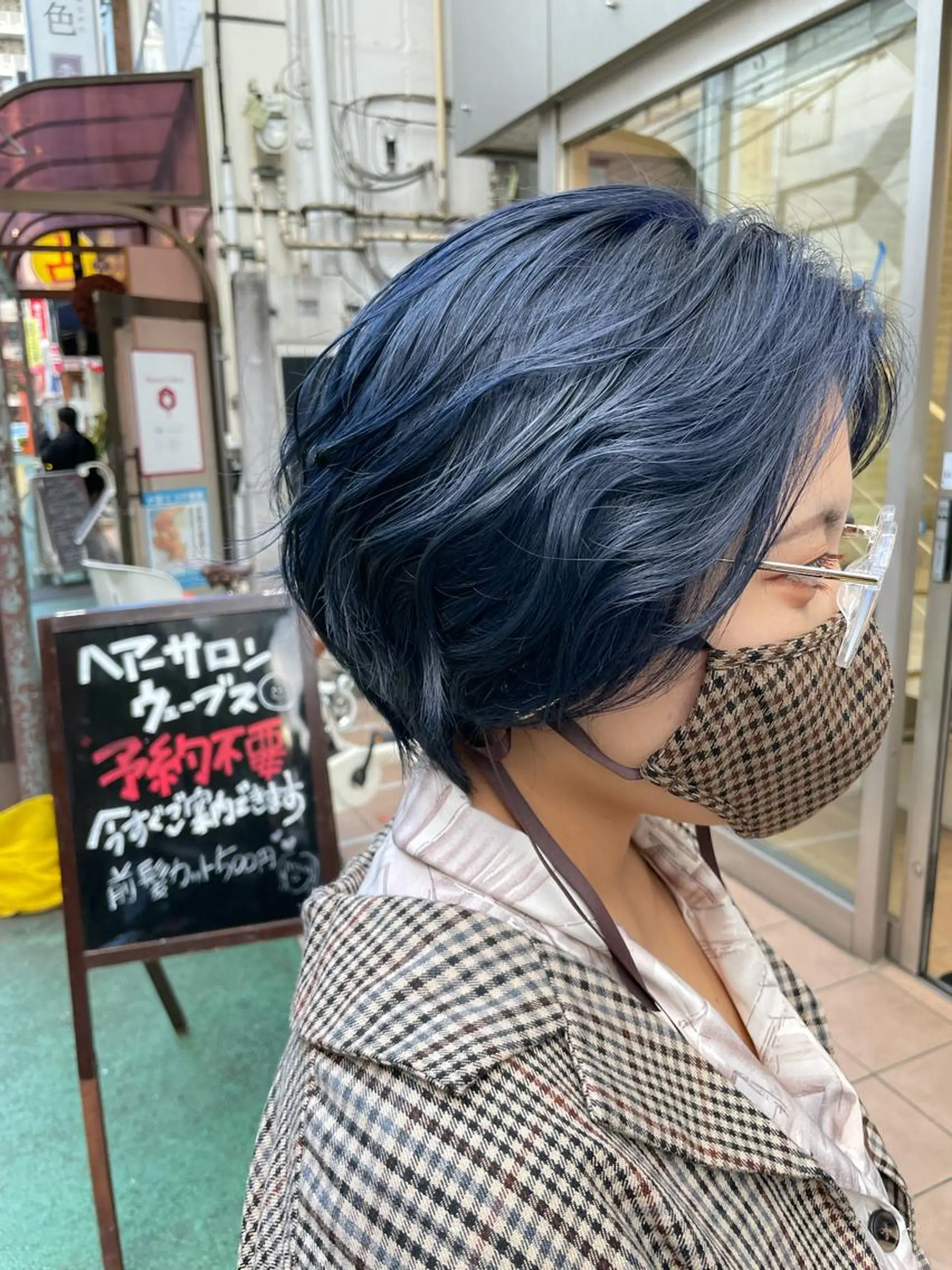 ショート カラー ブルーカラー ネイビーカラー ♡Eleanor大宮 aya♡のヘアスタイル