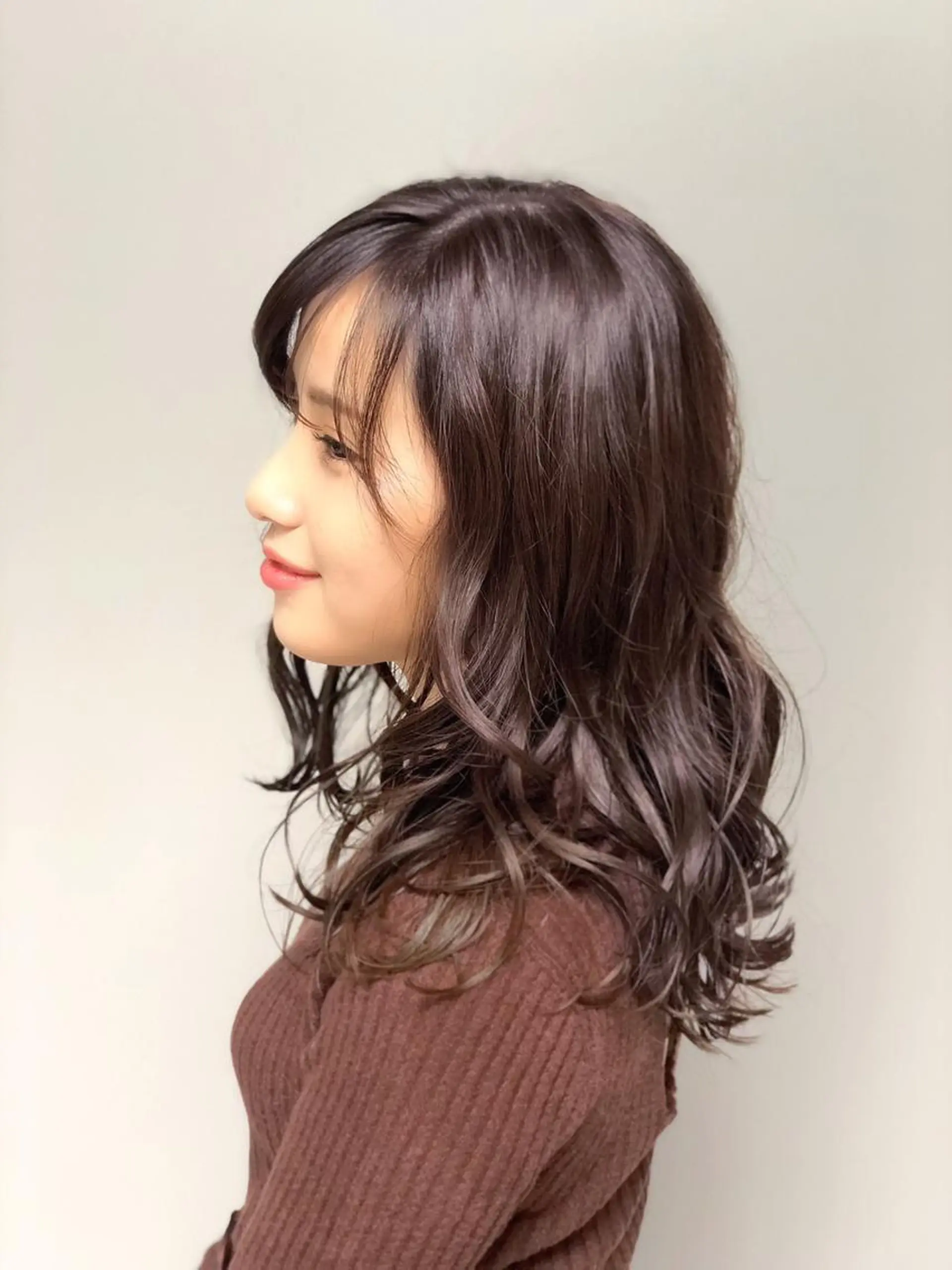 セミロング カラー ヘアアレンジ 能登谷 きよのヘアスタイル