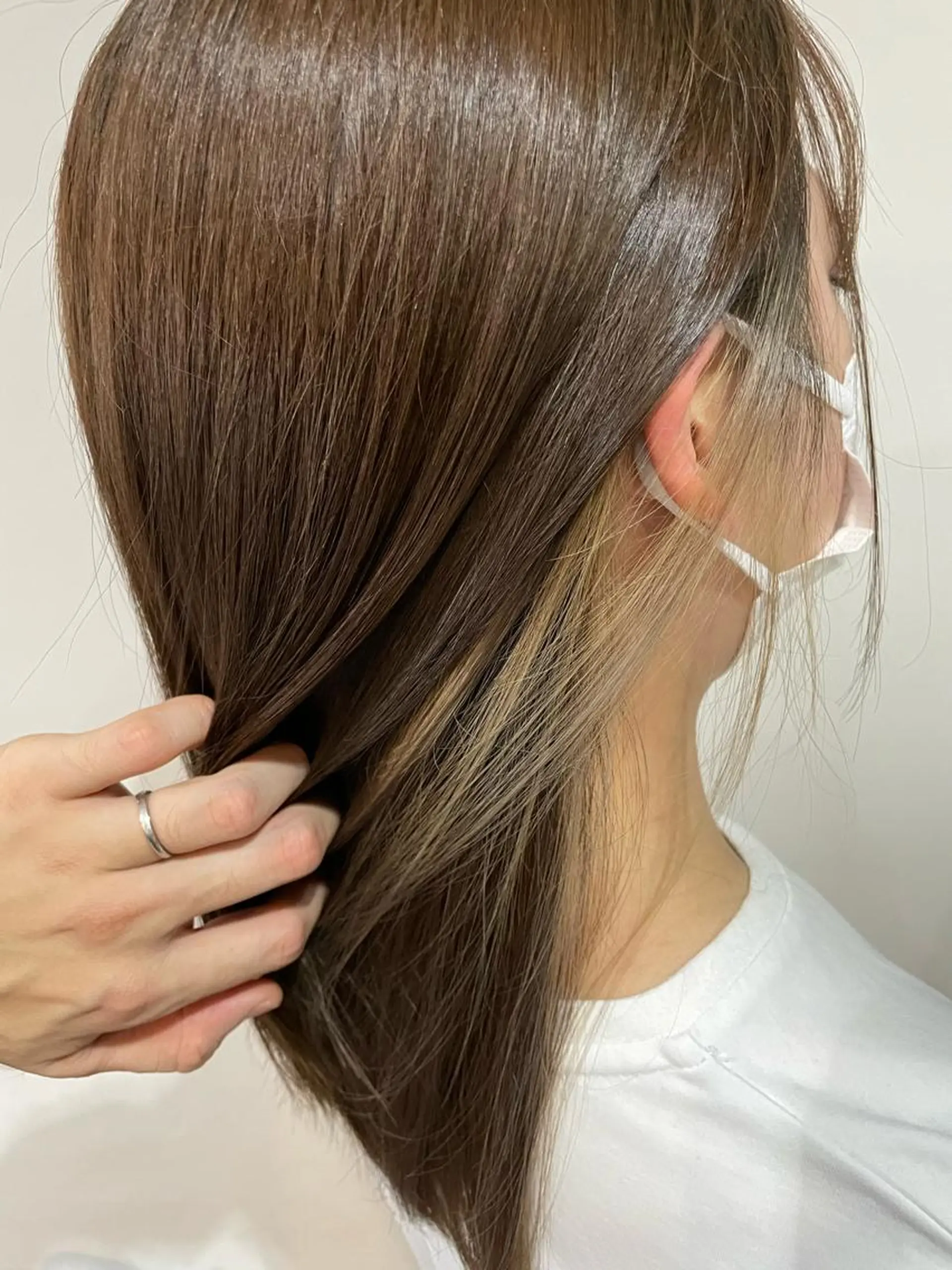 ミディアム 髪質改善 菊池紳吾のヘアスタイル