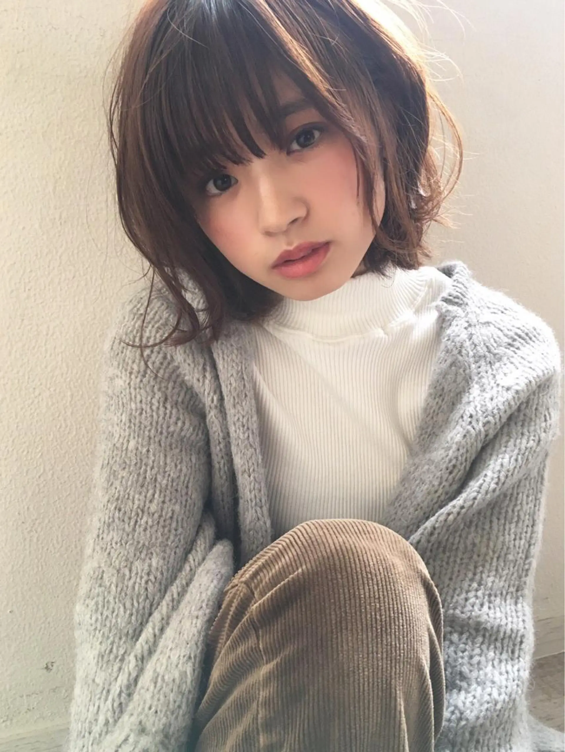 ショート ボブ 小顔カット 鎌倉 彩のヘアスタイル