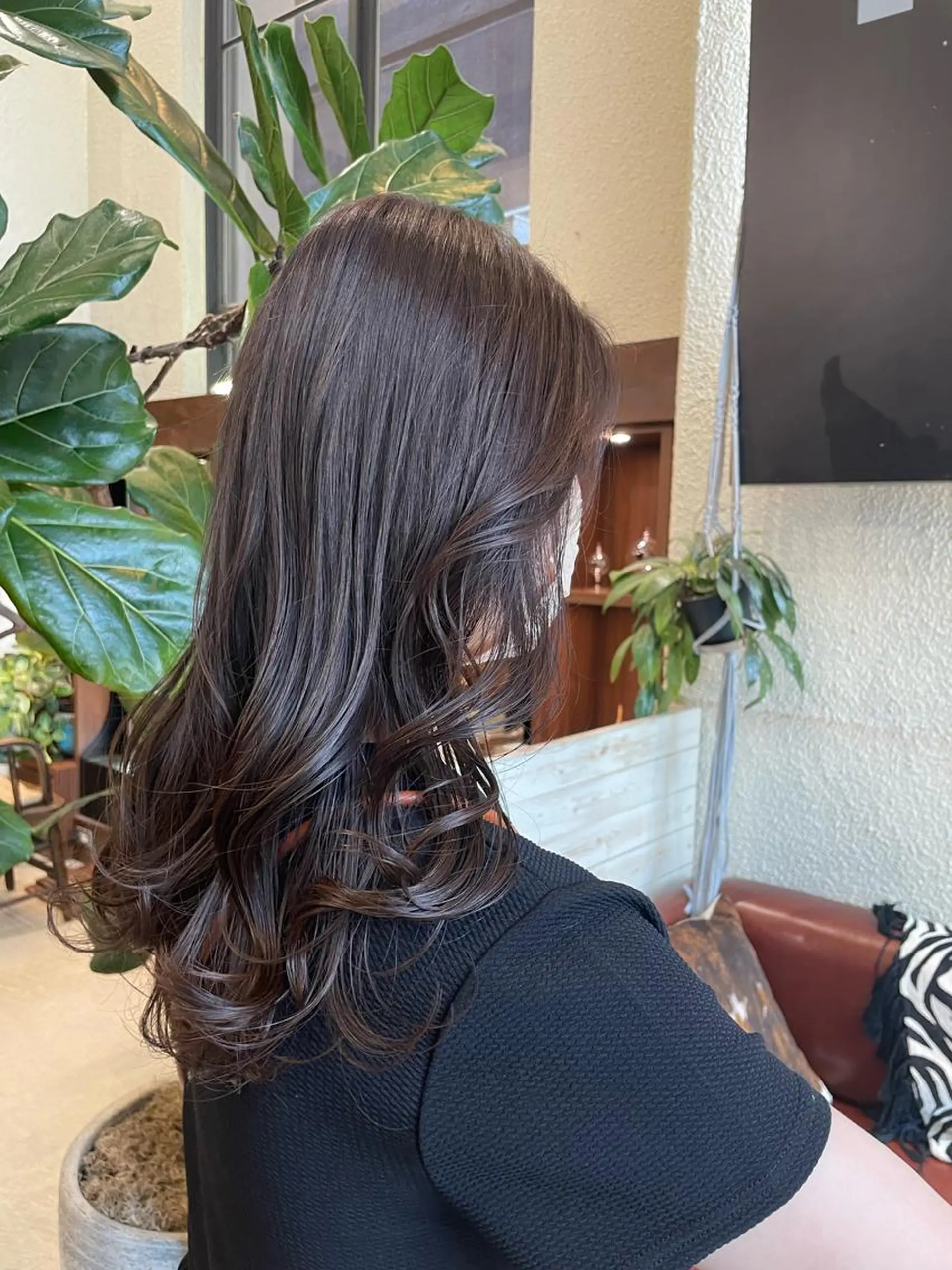 セミロング カラー 透明感カラー グレージュ ハイライトカラー ハイライト miyabu momokaのマツエク・マツパデザイン