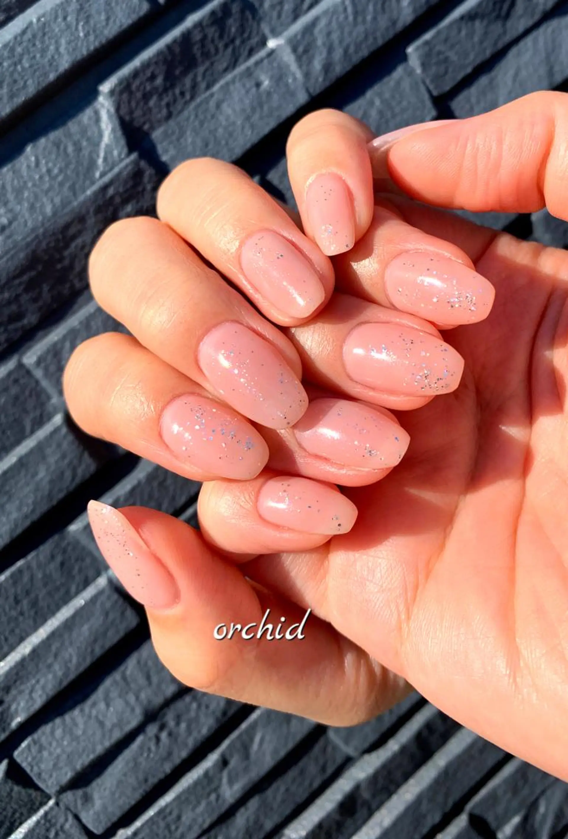 ネイル ジェルネイル ラメ(グリッター) ハンドネイル フットネイル orchid ♡オーキッドのネイルデザイン