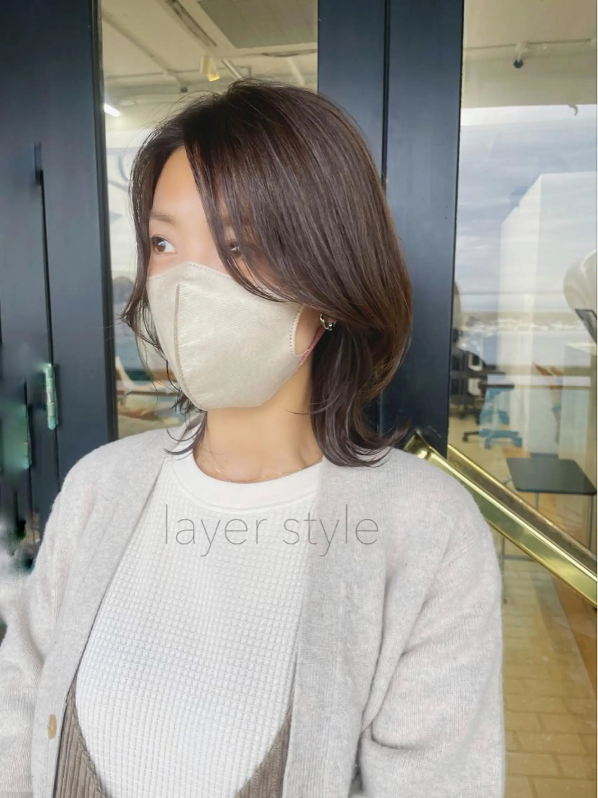 ミディアム カット ヘアカラー トリートメント 藤本 静香のヘアスタイル