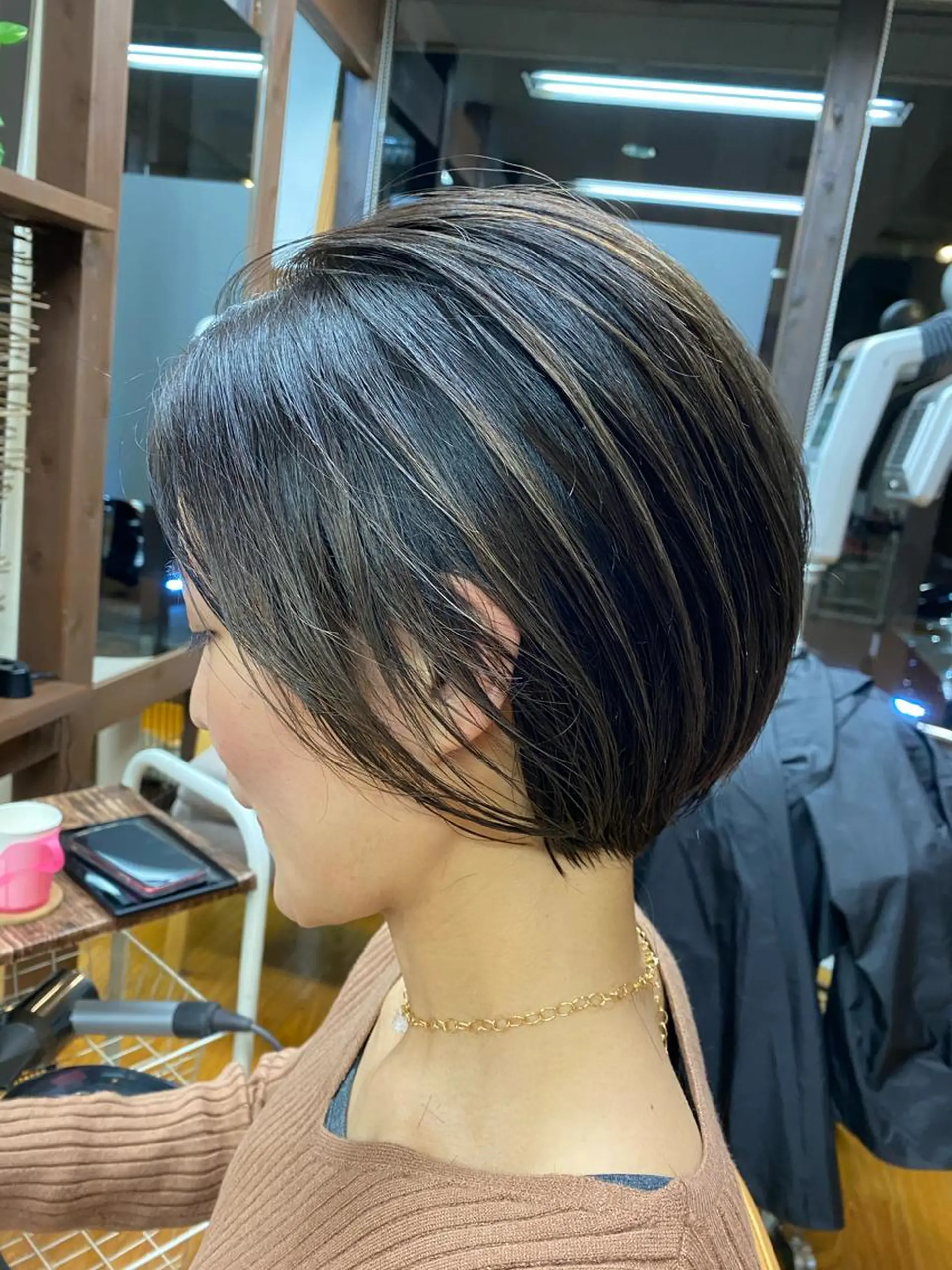 ショート カラー ハンサムショート バレイヤージュ レイヤーカット ショートヘア hair stage truth所属・森 健人のヘアスタイル