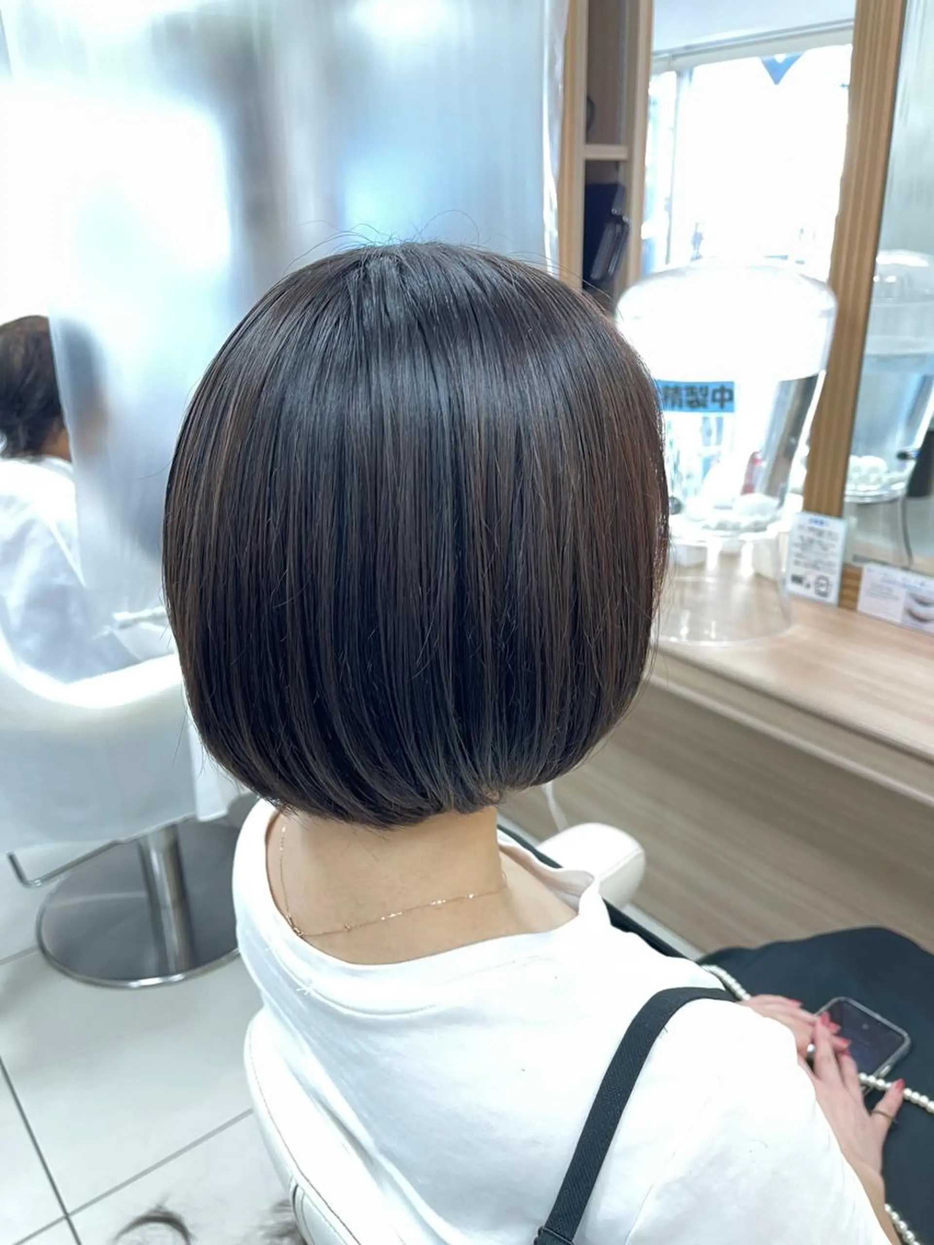 ショート ボブ 藤原 亜美🤍のヘアスタイル