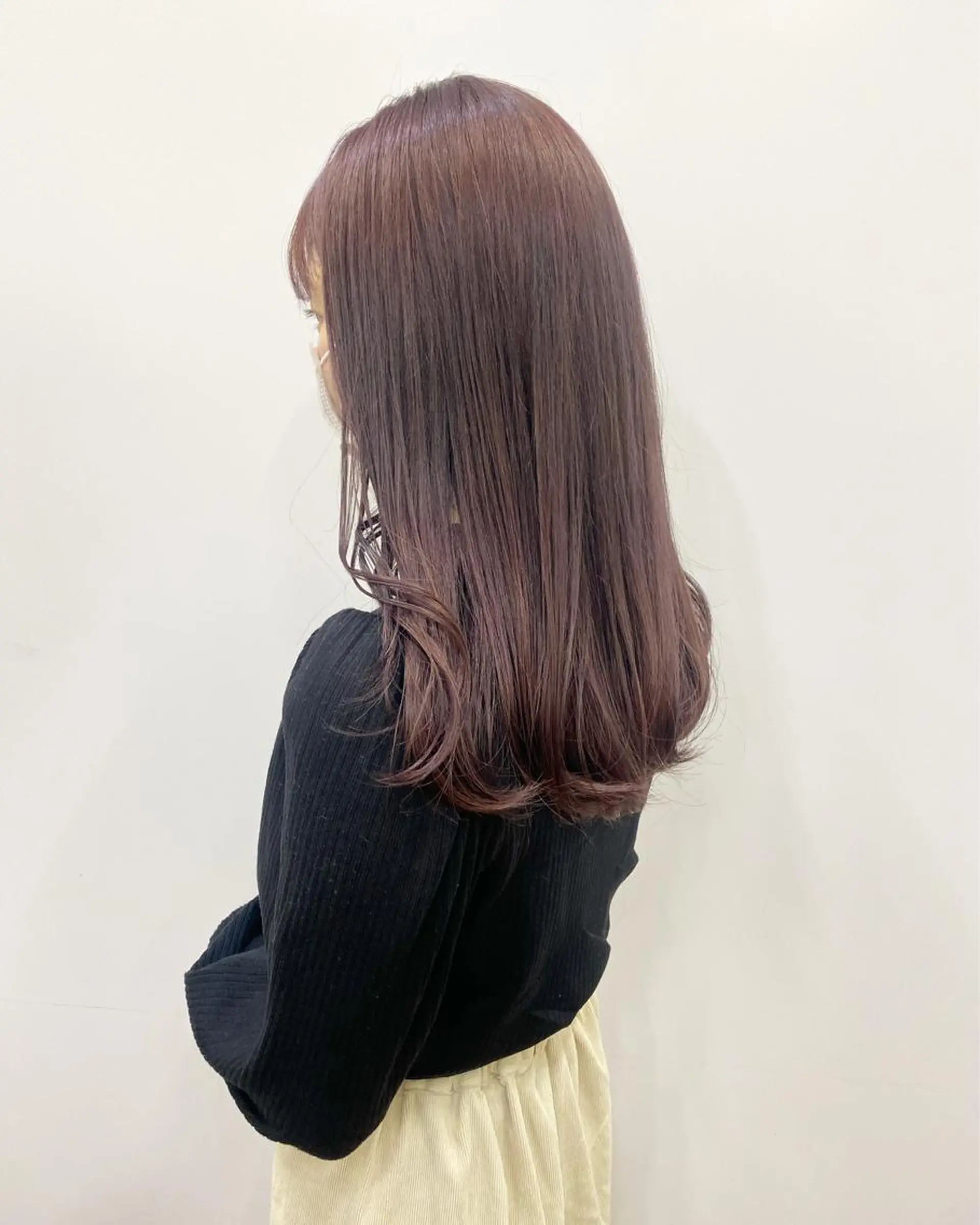 セミロング カラー ラベンダーカラー パープルカラー ヘアカラー トリートメント GO TO DAY渋谷モディ店所属・stylist トモヤのヘアスタイル