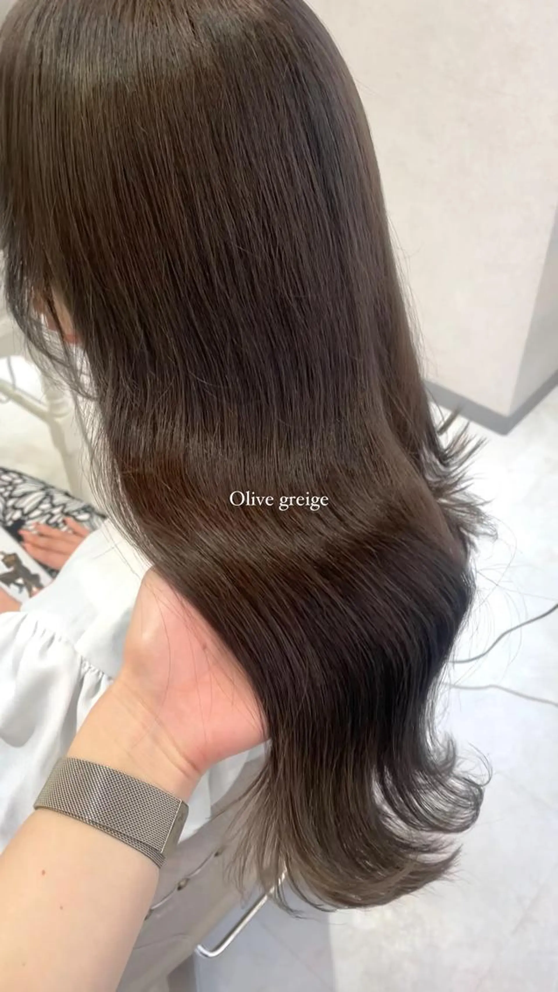 セミロング カラー 透明感カラー mareka/顔周り /透明感カラー🤍のヘアスタイル