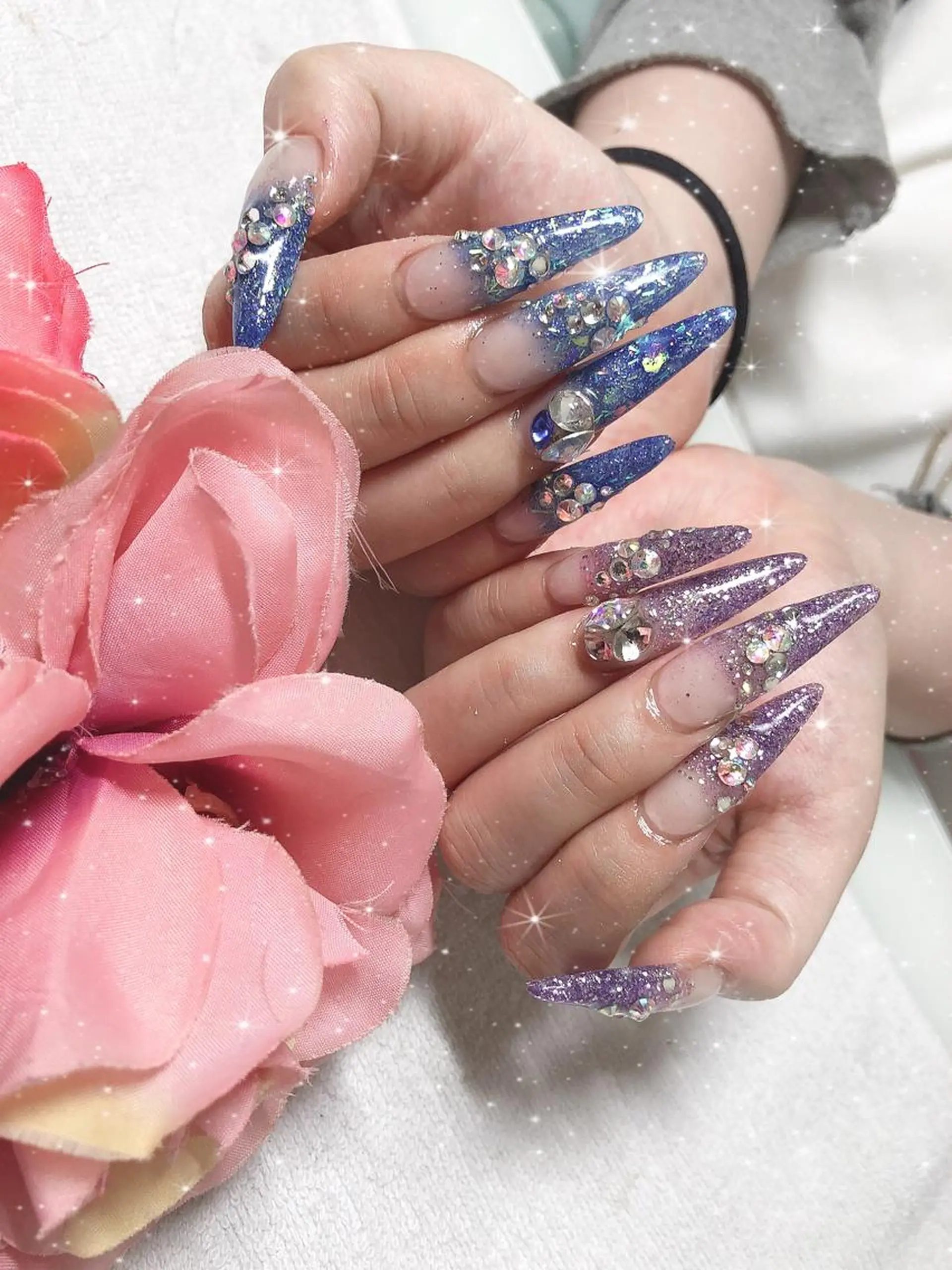 ロング ネイル ハンドネイル 《LB》ラブリエ Nail&eyeのマツエク・マツパデザイン