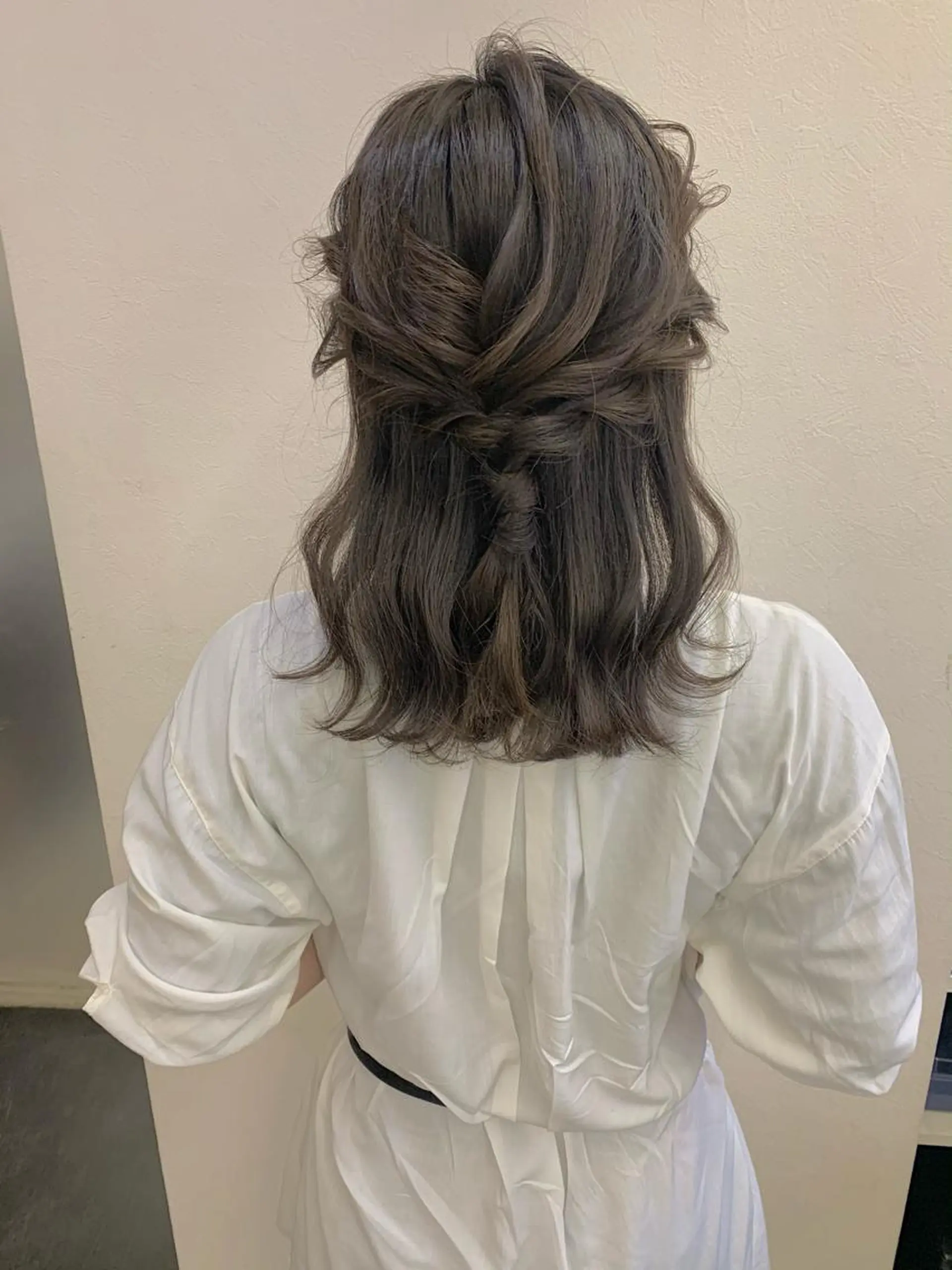 ヘアアレンジ ハーフアップ 谷口 弥生のヘアスタイル