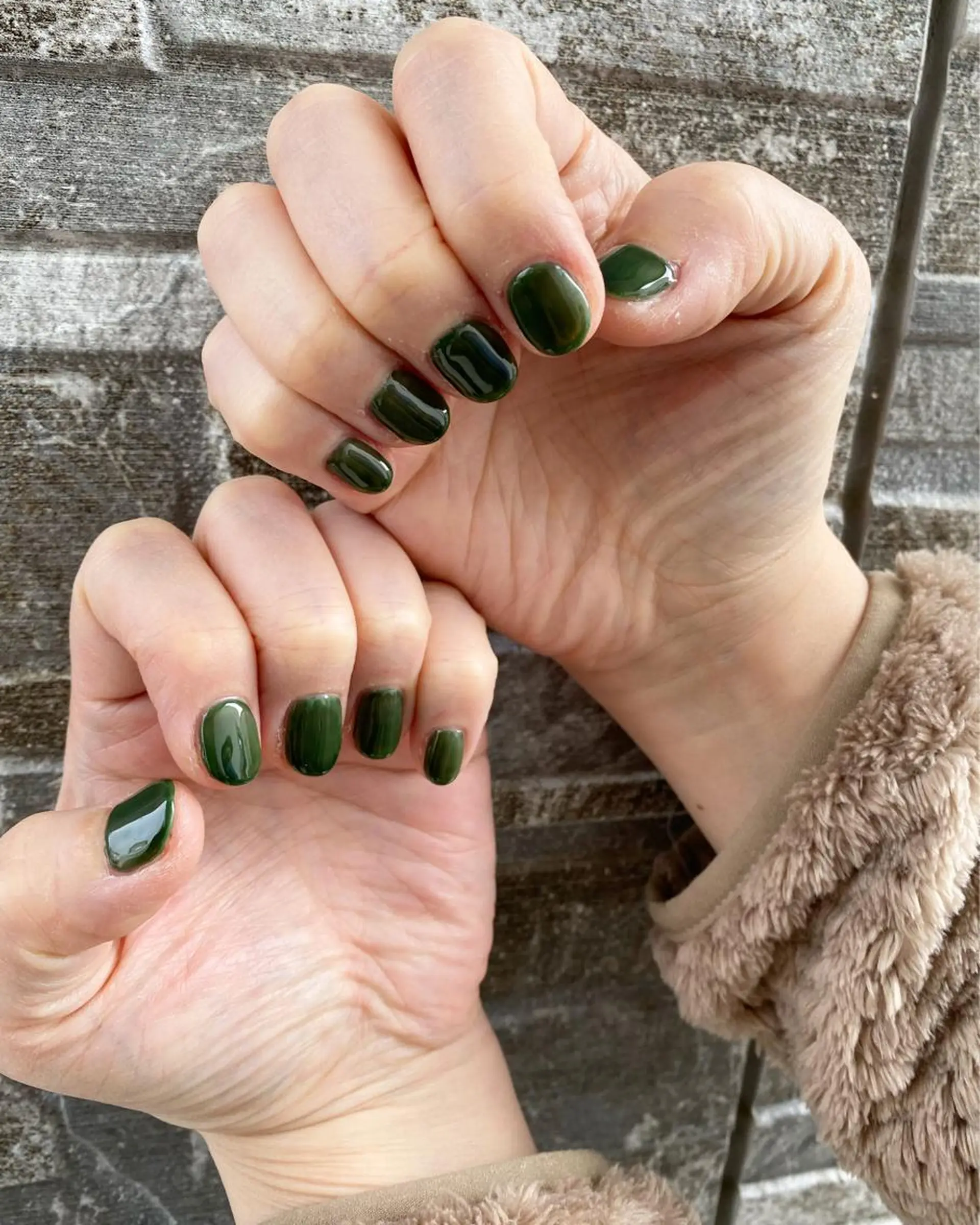ネイル グリーン ハンドネイル 自宅サロン FeelFreeのマツエク・マツパデザイン