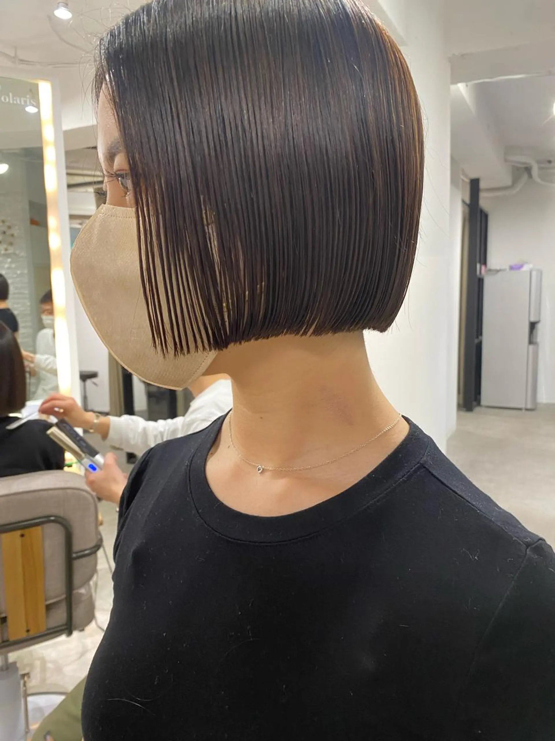 ショート カラー カット ヘアカラー トリートメント センターパート/ 暖色カラーayuのヘアスタイル