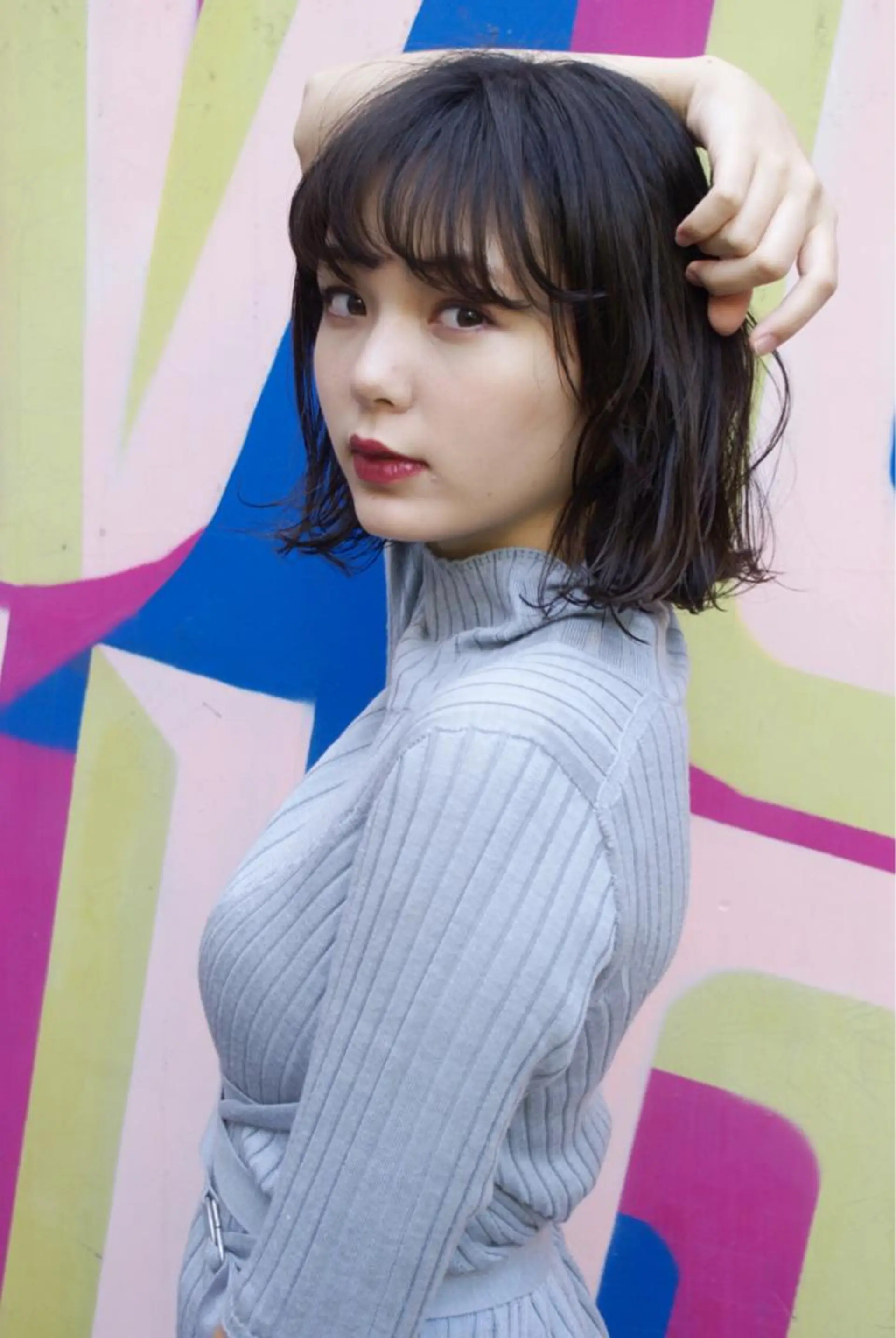 ショート カラー ボブ みうら ミウラのヘアスタイル