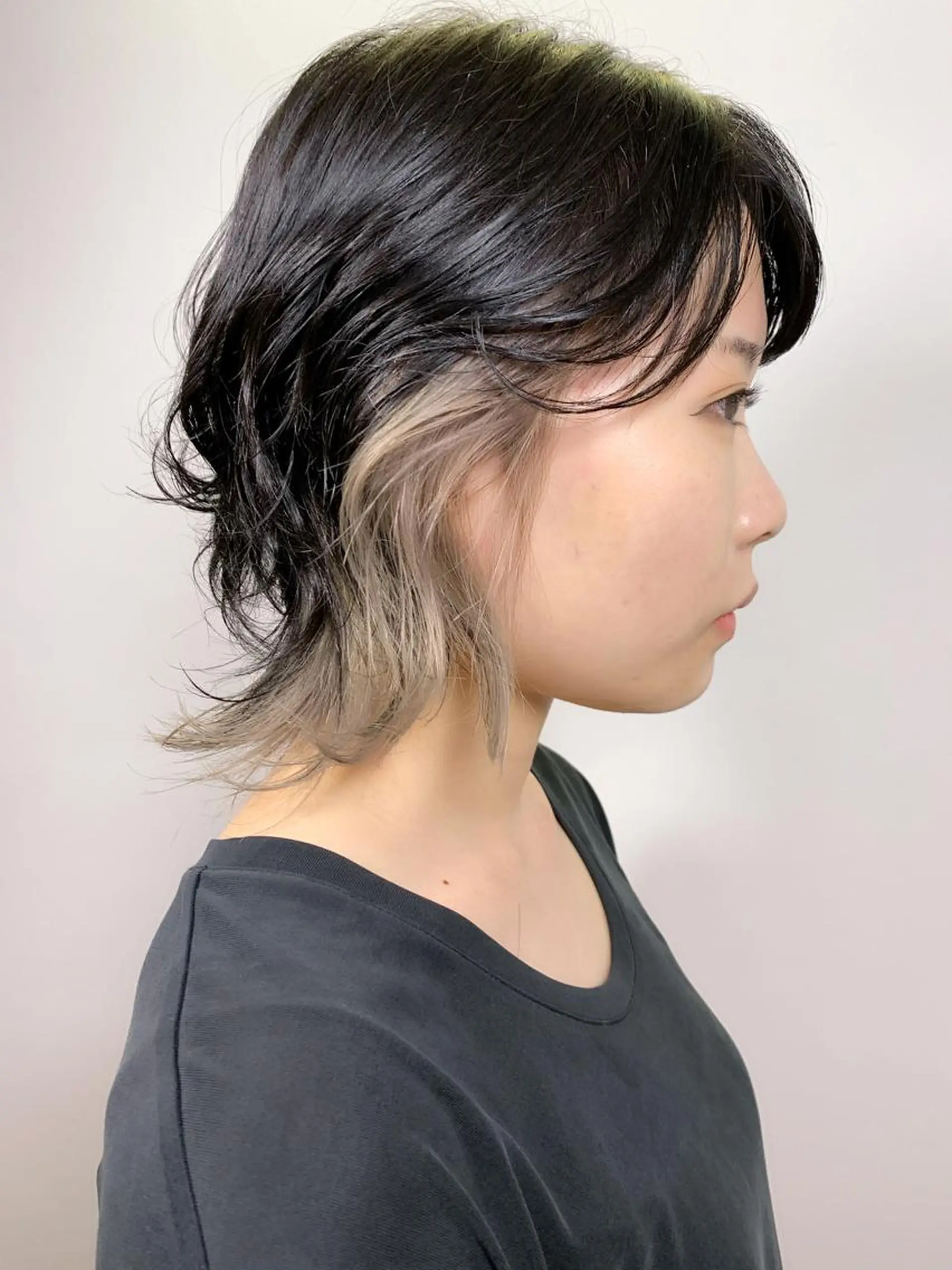 ミディアム カラー ヘアアレンジ シルバー カット ヘアカラー トリートメント tension 【テンション】のヘアスタイル