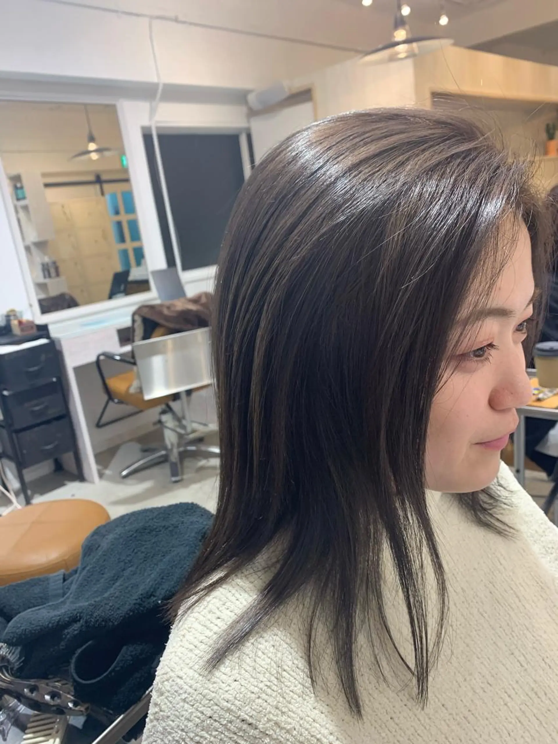 ミディアム カラー ヘアアレンジ カット ヘアカラー トリートメント Sia中野新橋 『JUNYA』のヘアスタイル