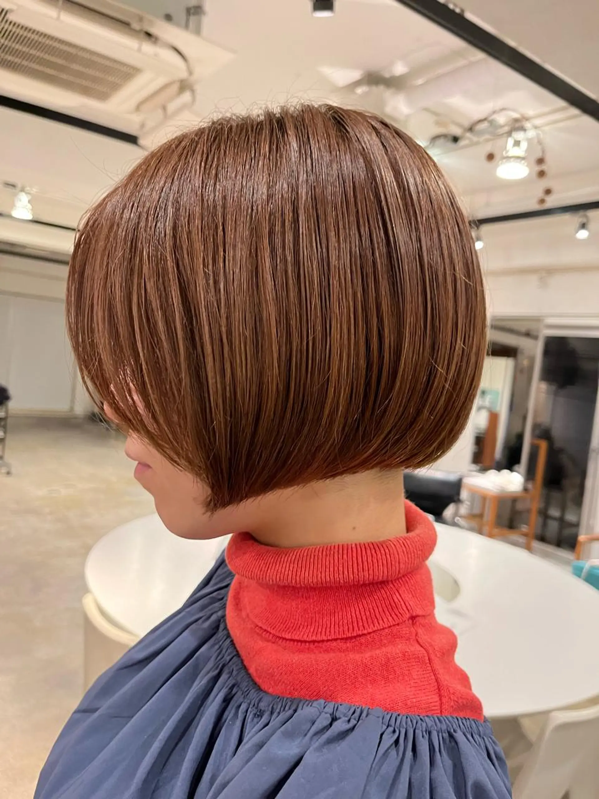 ショート カラー うる艶カラー/恵比寿 ベージュ/丸山陽平のヘアスタイル