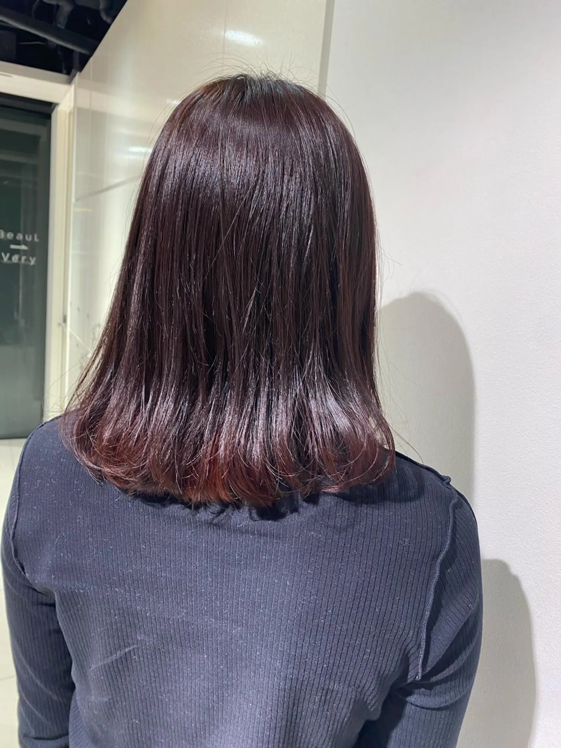 セミロング カラー ヘアアレンジ 透明感カラー 古山 結季🌙🖤のヘアスタイル