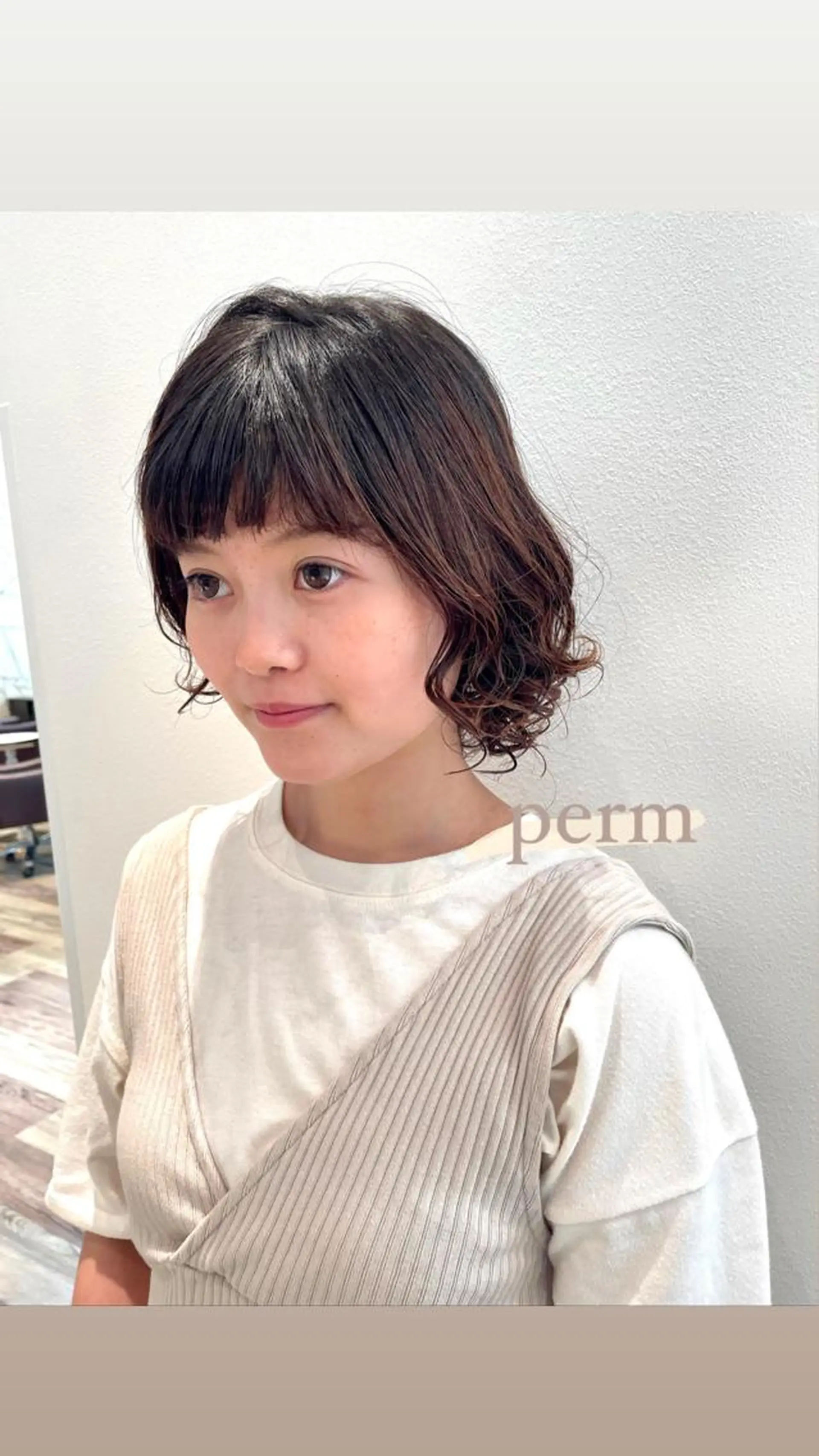 ショート パーマ ボブ ショートヘア ktwo/難波 /似合わせ/木浦のヘアスタイル