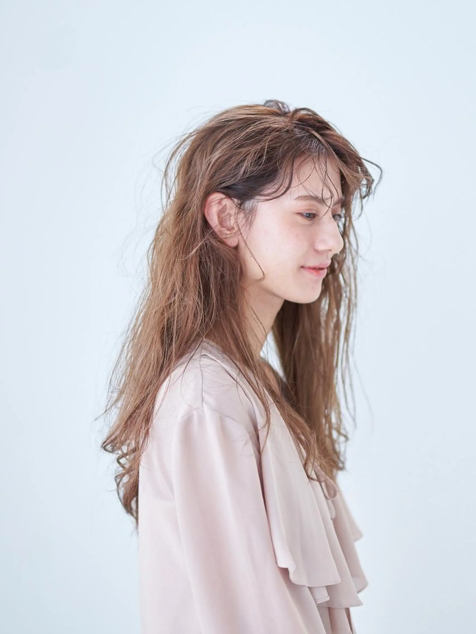 ロング カラー パーマ ベージュカラー オレンジ オレンジベージュ ヘアカラー 💇‍♀️髪質改善 玉谷　俊💇‍♂️のヘアスタイル