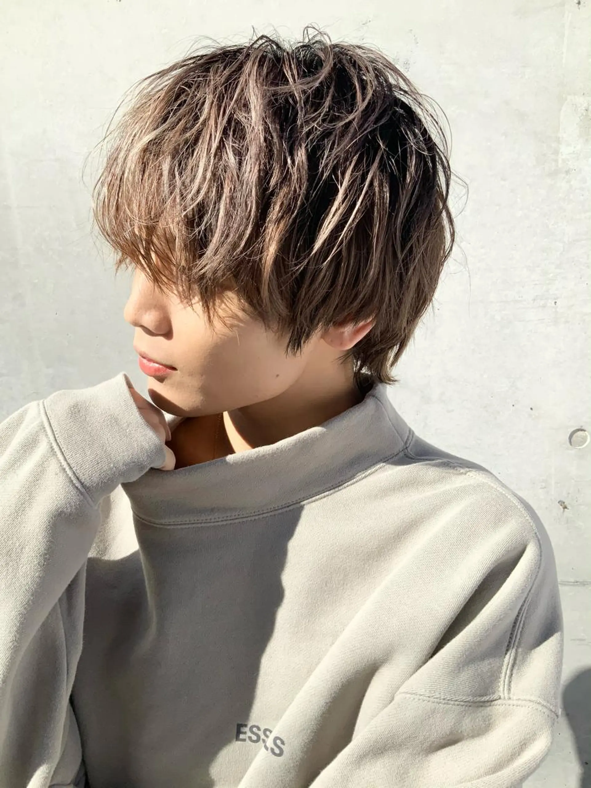 ミディアム メンズ カット ヘアカラー メンズ特化 【かな】のヘアスタイル