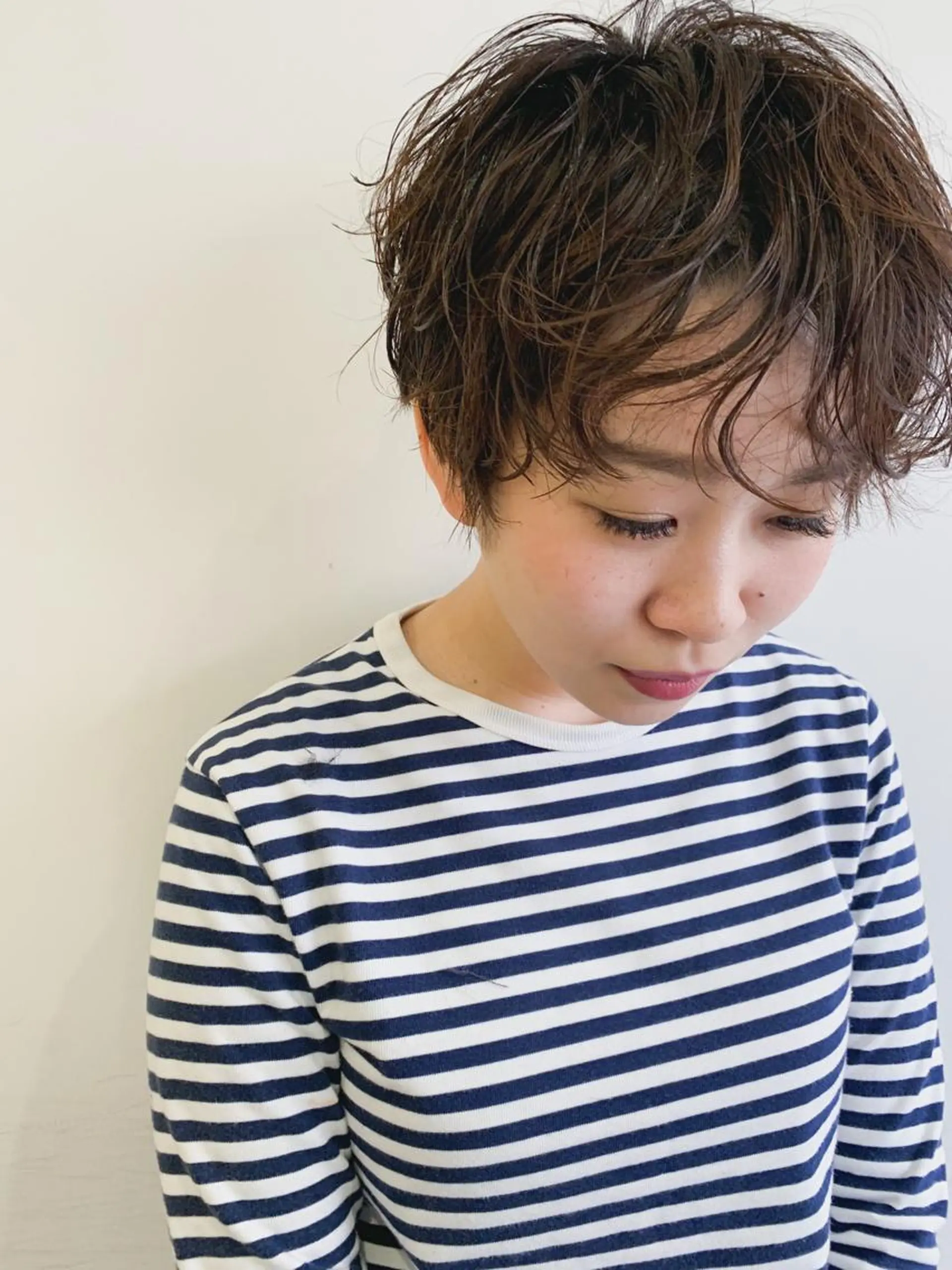 パーマ 💜ショート💜 ウルフ、ボブ二色亜美のヘアスタイル