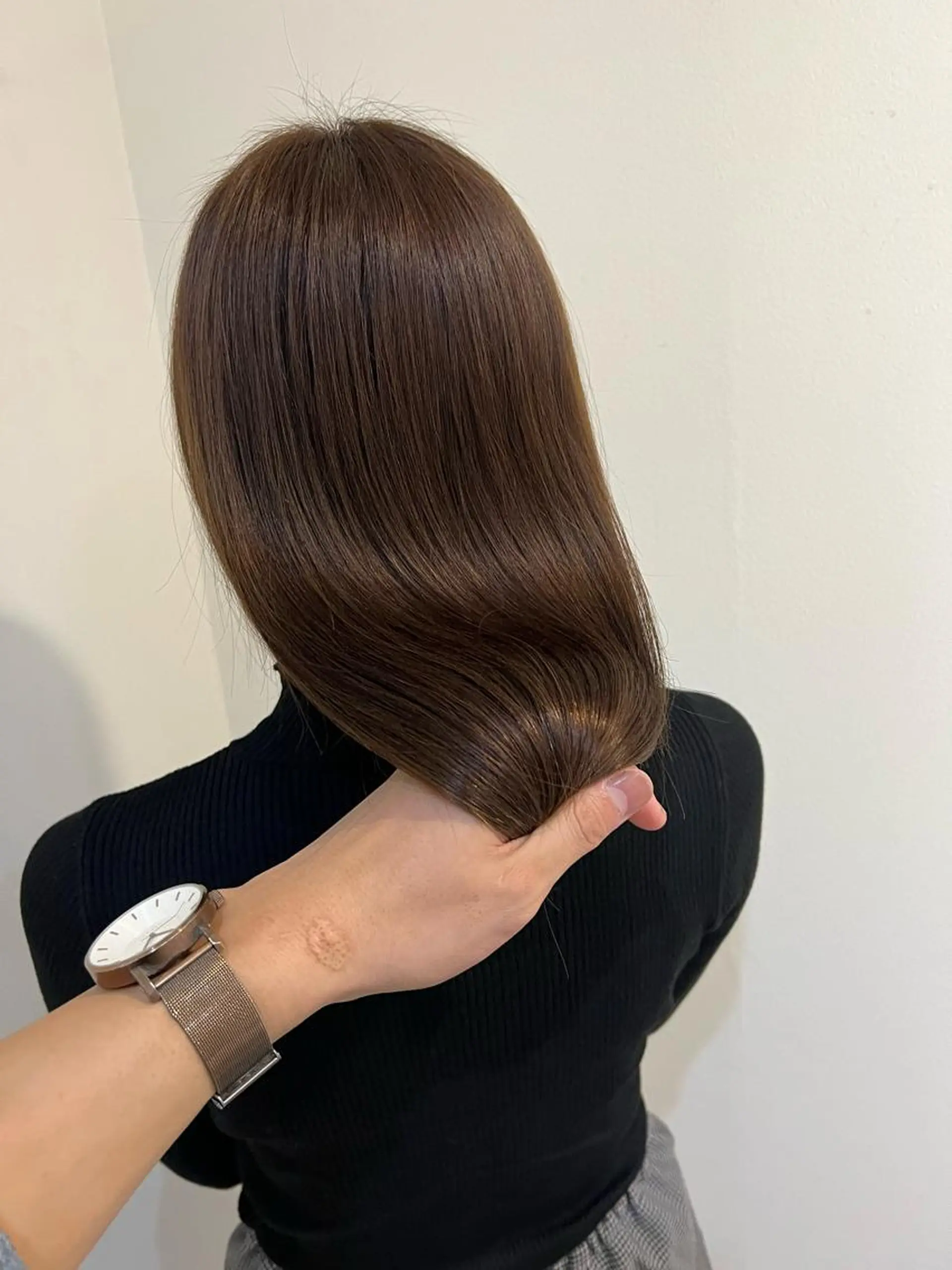 セミロング カラー 酸性ストレート カット ヘアカラー トリートメント 髪質改善特化 🫧松野力也のヘアスタイル