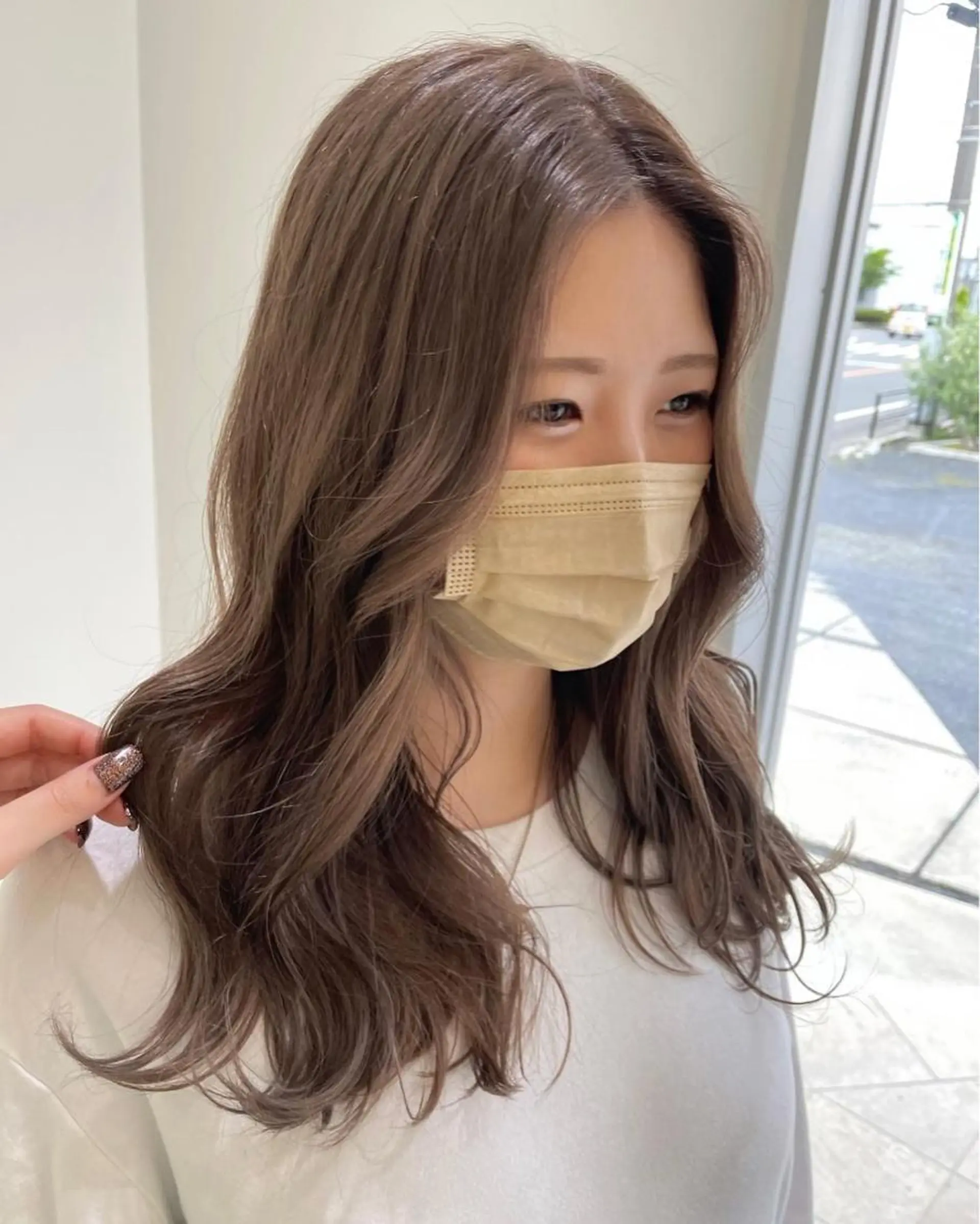 セミロング カラー mir MIYUのヘアスタイル