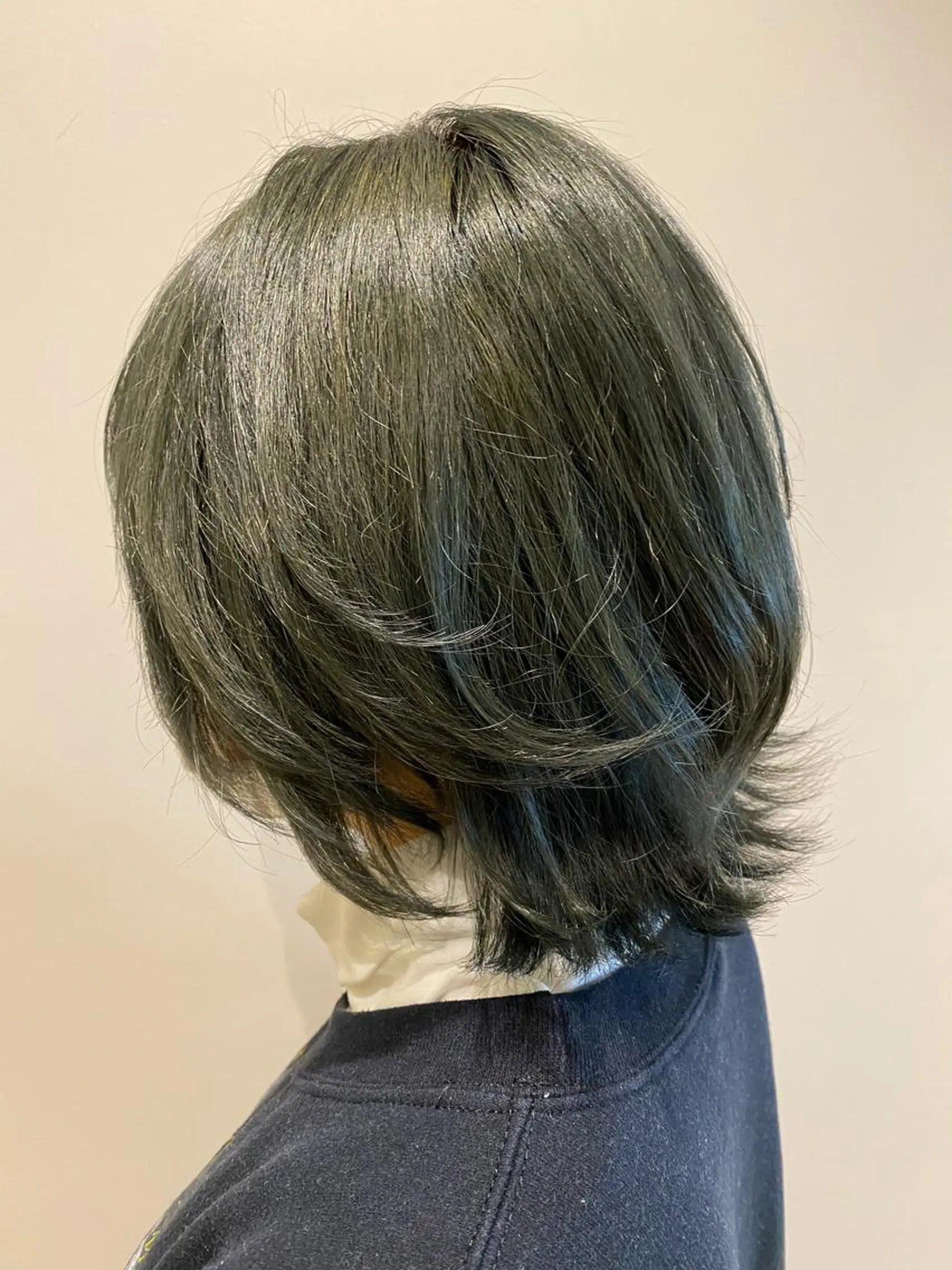 ミディアム カラー ブリーチ ブルーカラー ブルージュ 艶髪🌿美髪 大塚礼乃【西荻窪】のヘアスタイル