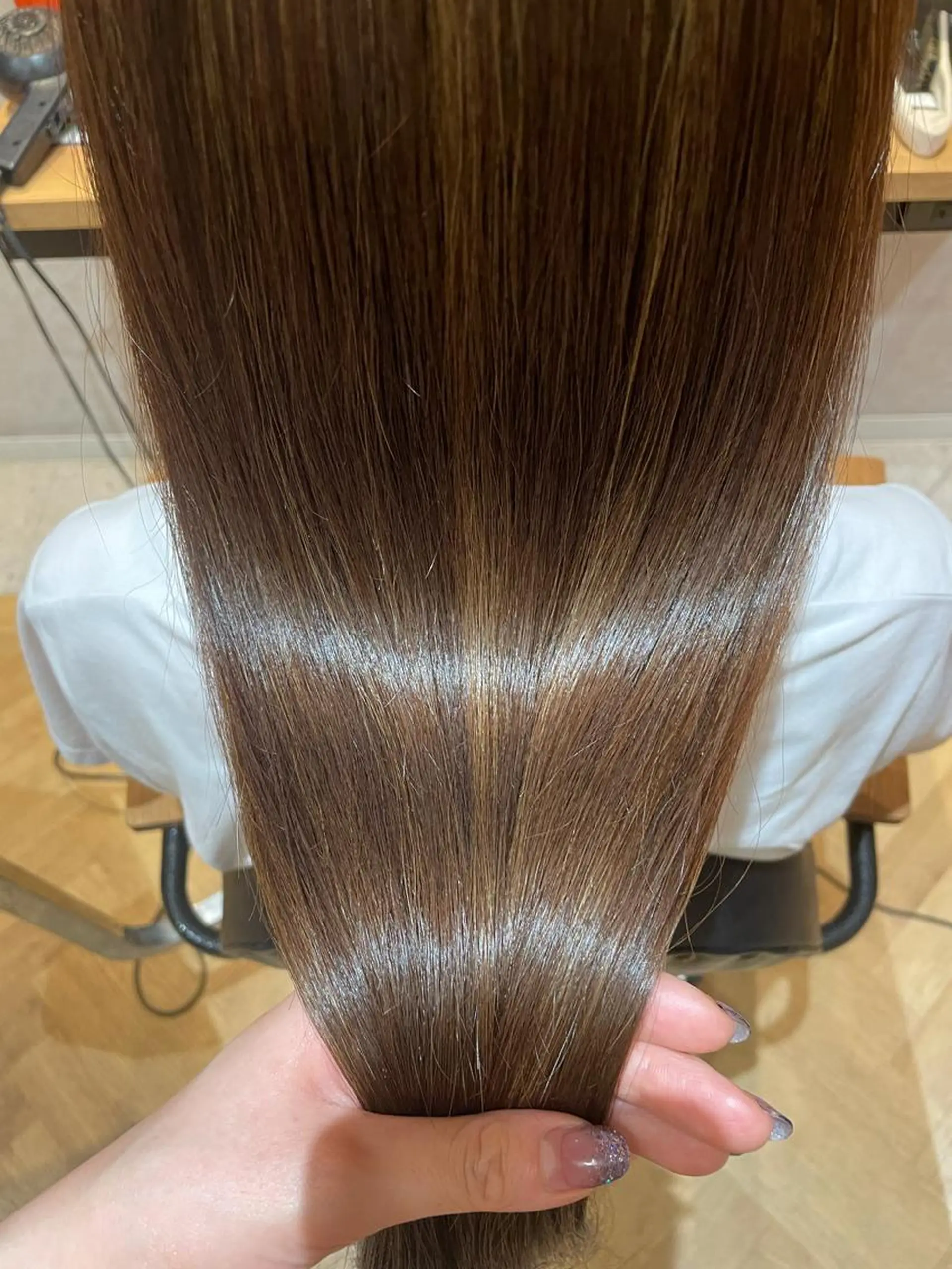 ロング ハイライト porto みなみのヘアスタイル