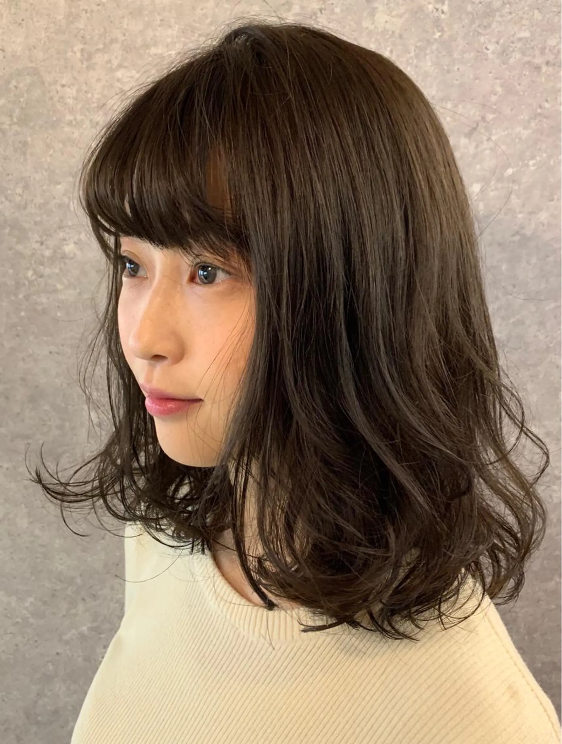 ミディアム 縮毛/ショート/ ボブ/レイヤー/小原のヘアスタイル
