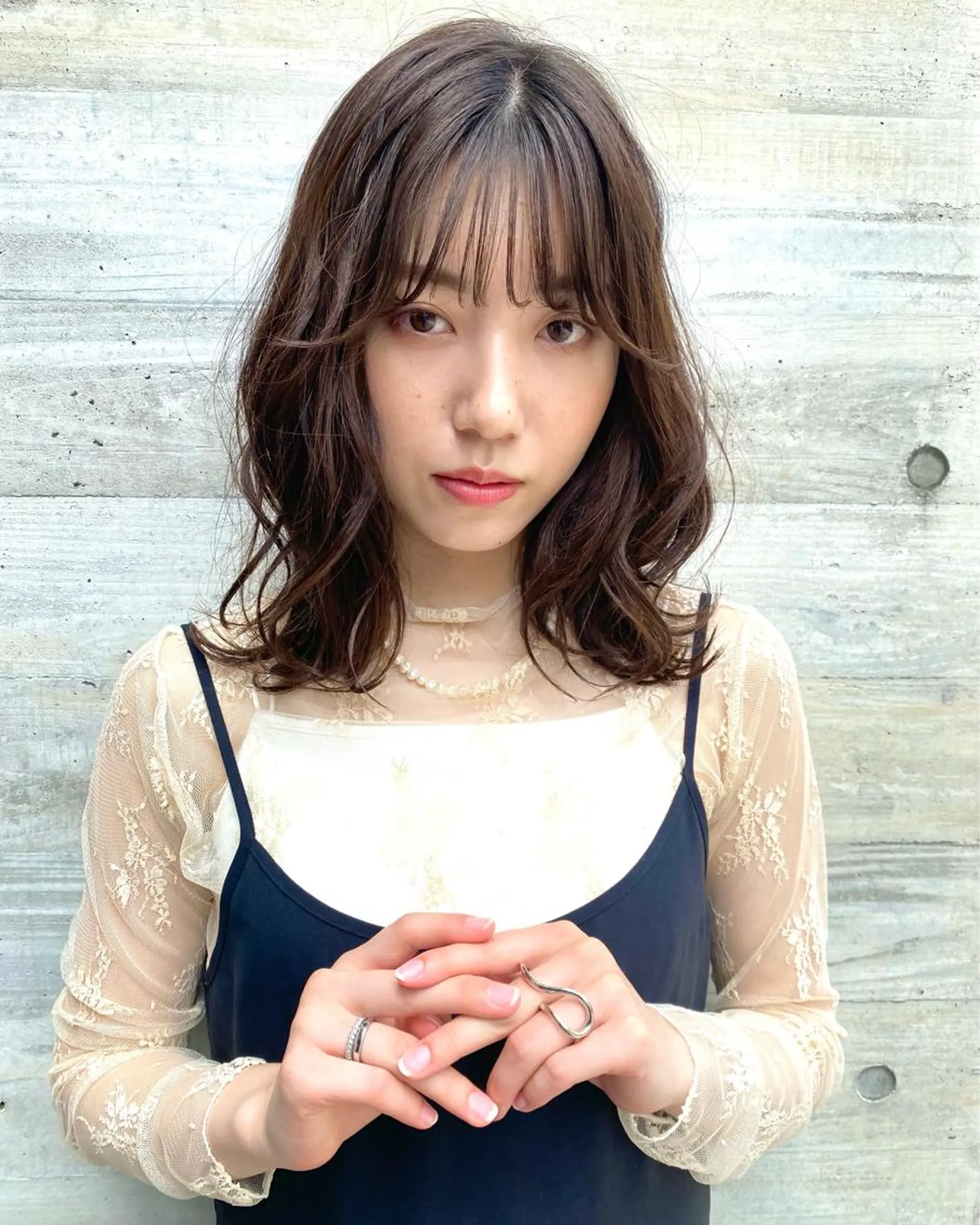 セミロング Okamura Chisatoのヘアスタイル