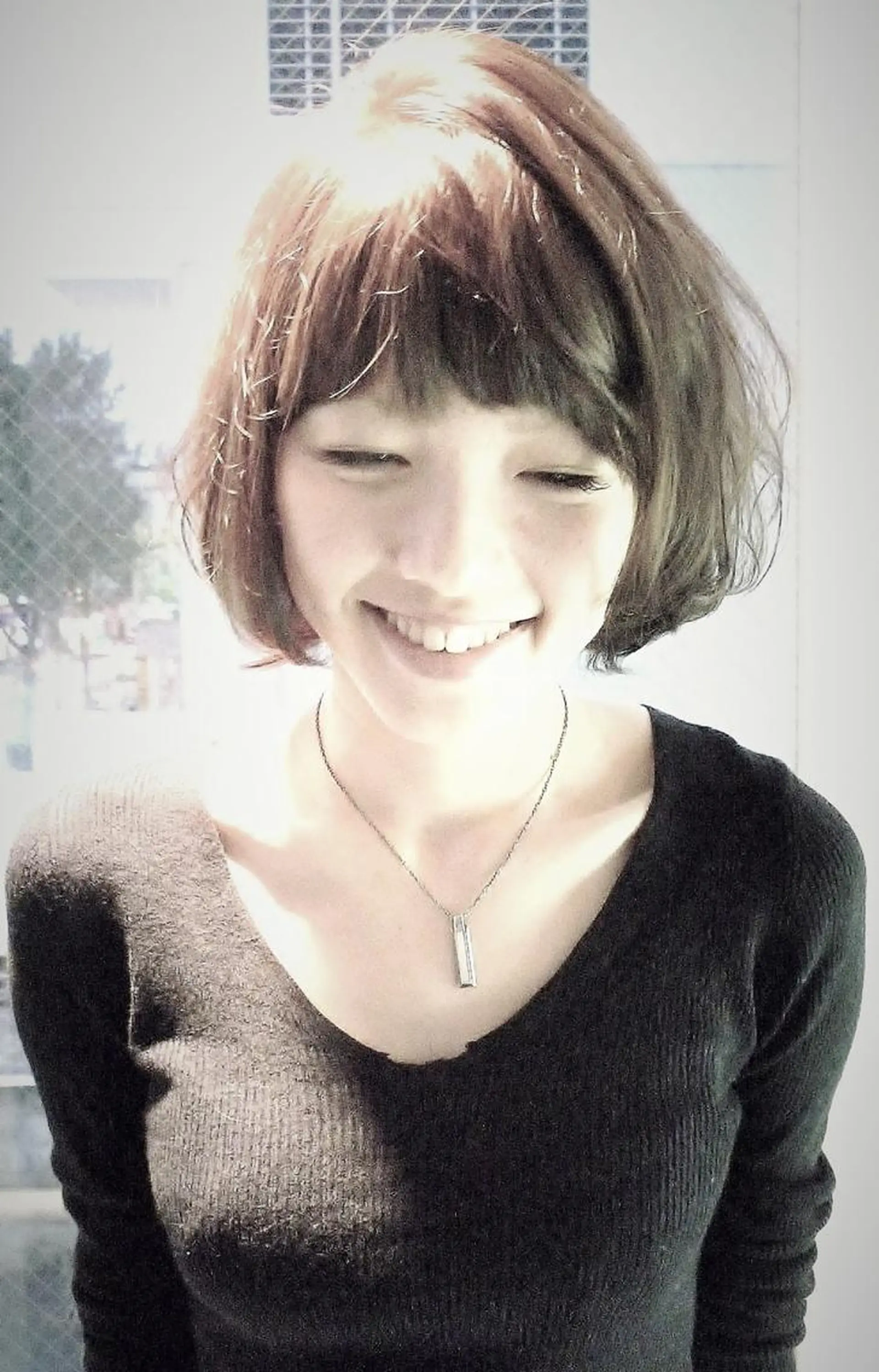 カラー パーマ ボブ カット ヘアカラー 縮毛矯正 パピヨンロゼ中川 髪質改善/低ダメージのヘアスタイル