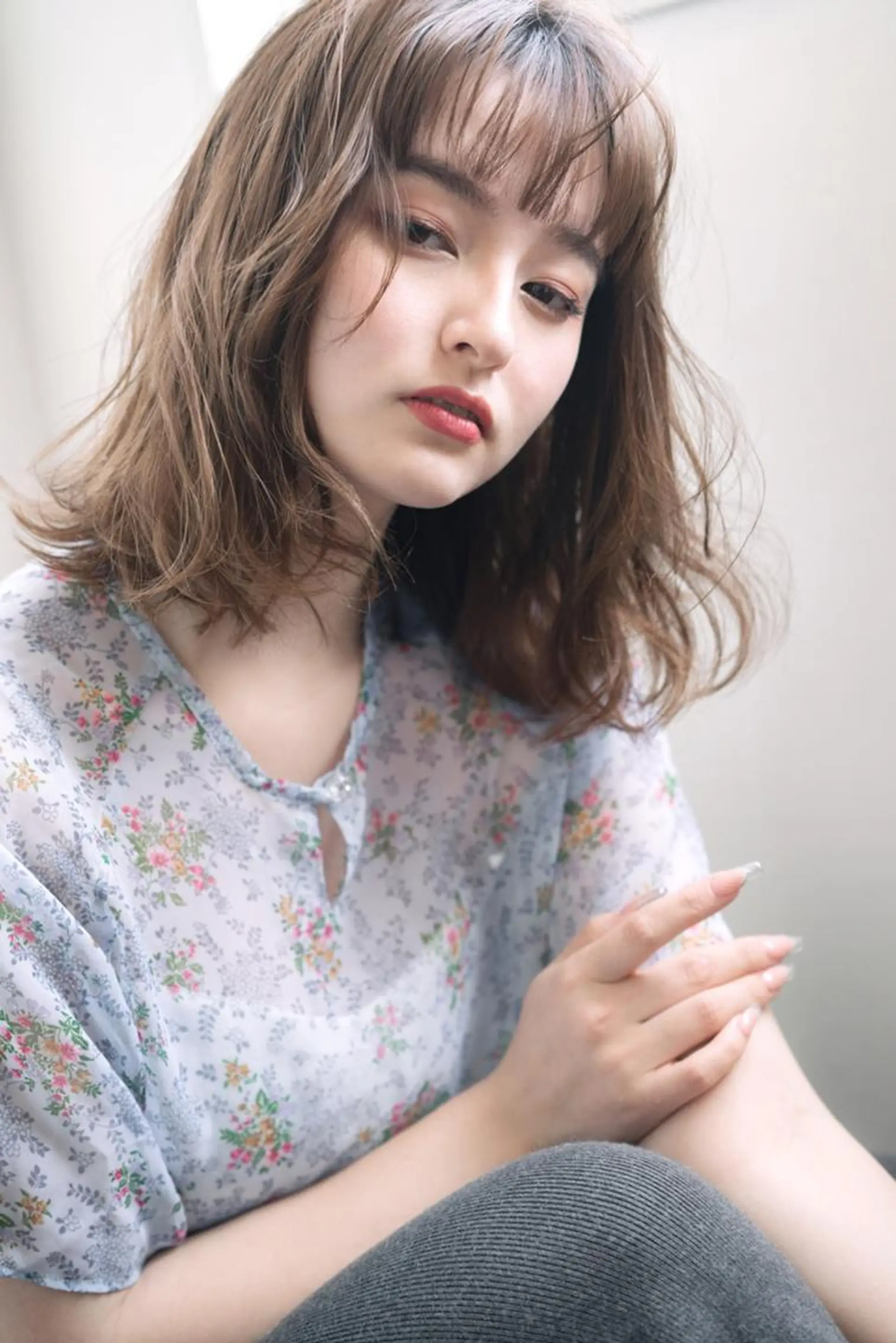 ミディアム カラー DUNOhair デュノヘアーのヘアスタイル