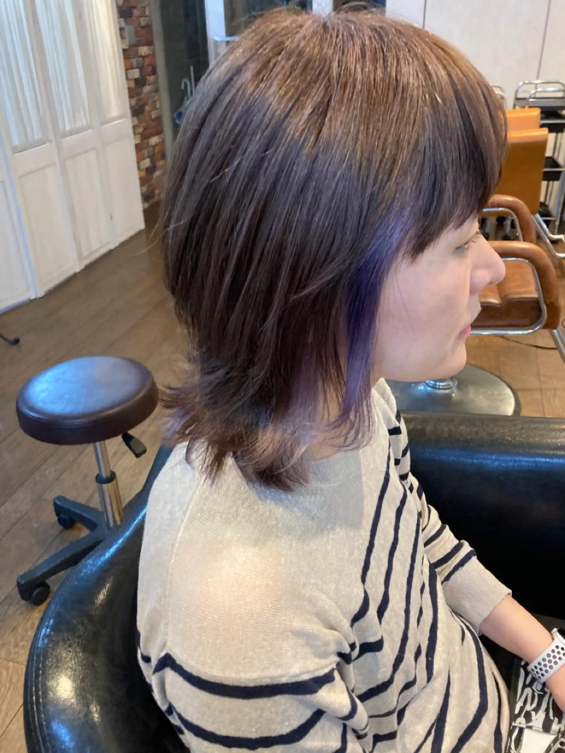 ミディアム カラー ラベンダーカラー マエダ　カズエ🫶 coronahairのヘアスタイル