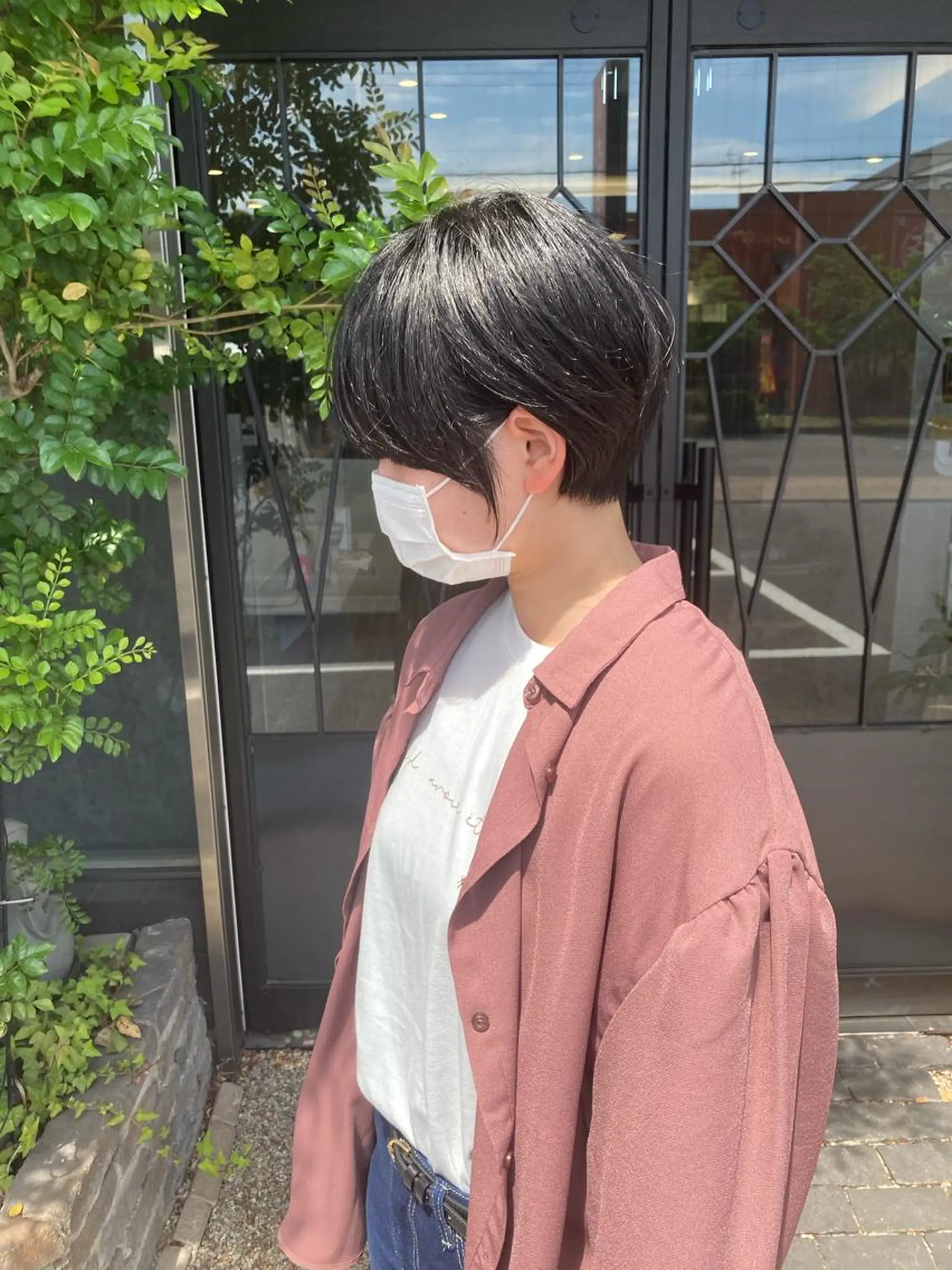 ショート くせ毛 顔周りカット ショートヘア 今井 啓太/縮毛矯正のヘアスタイル